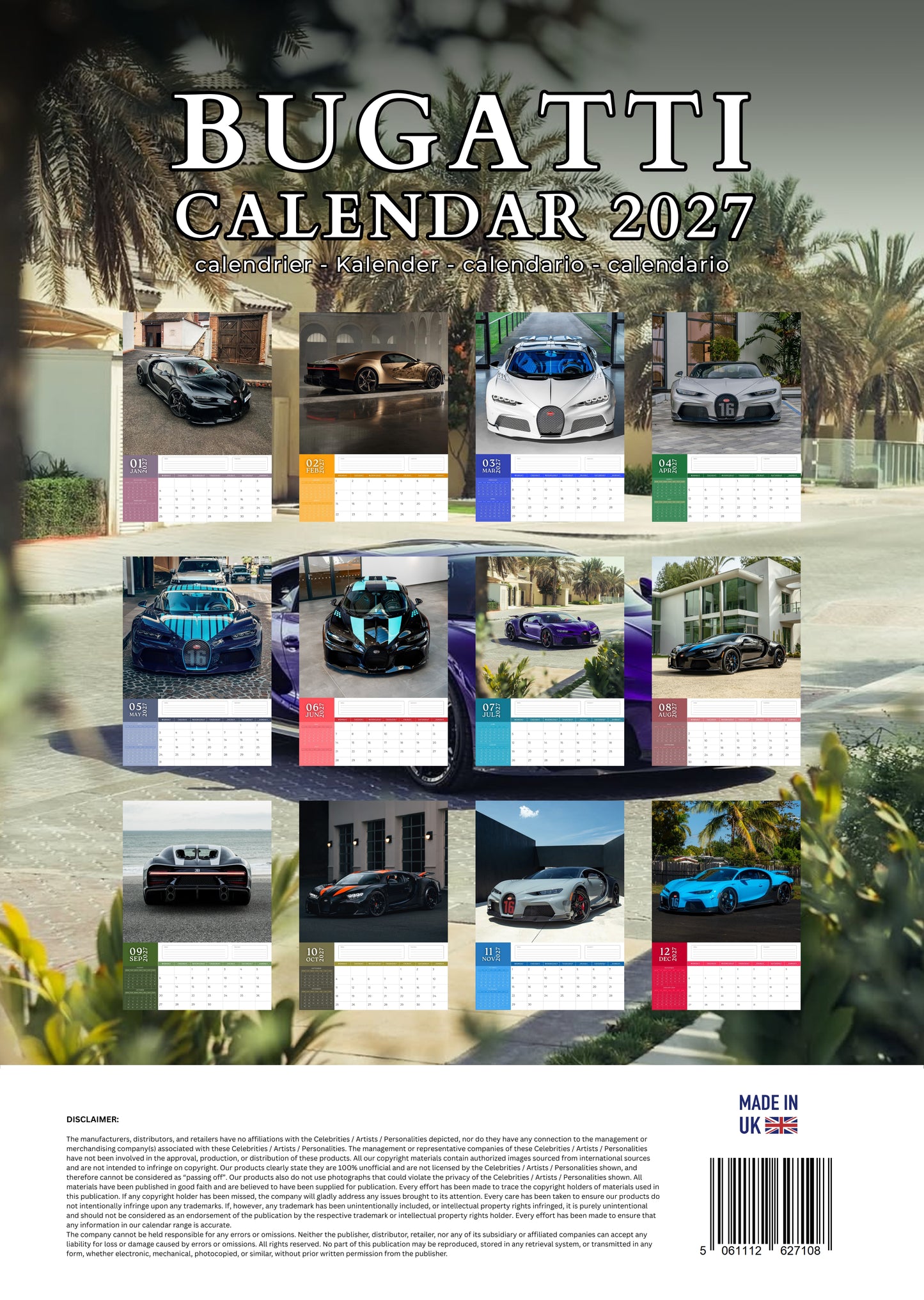 Bugatti Transport Calendar 2027 – M-PRA Range