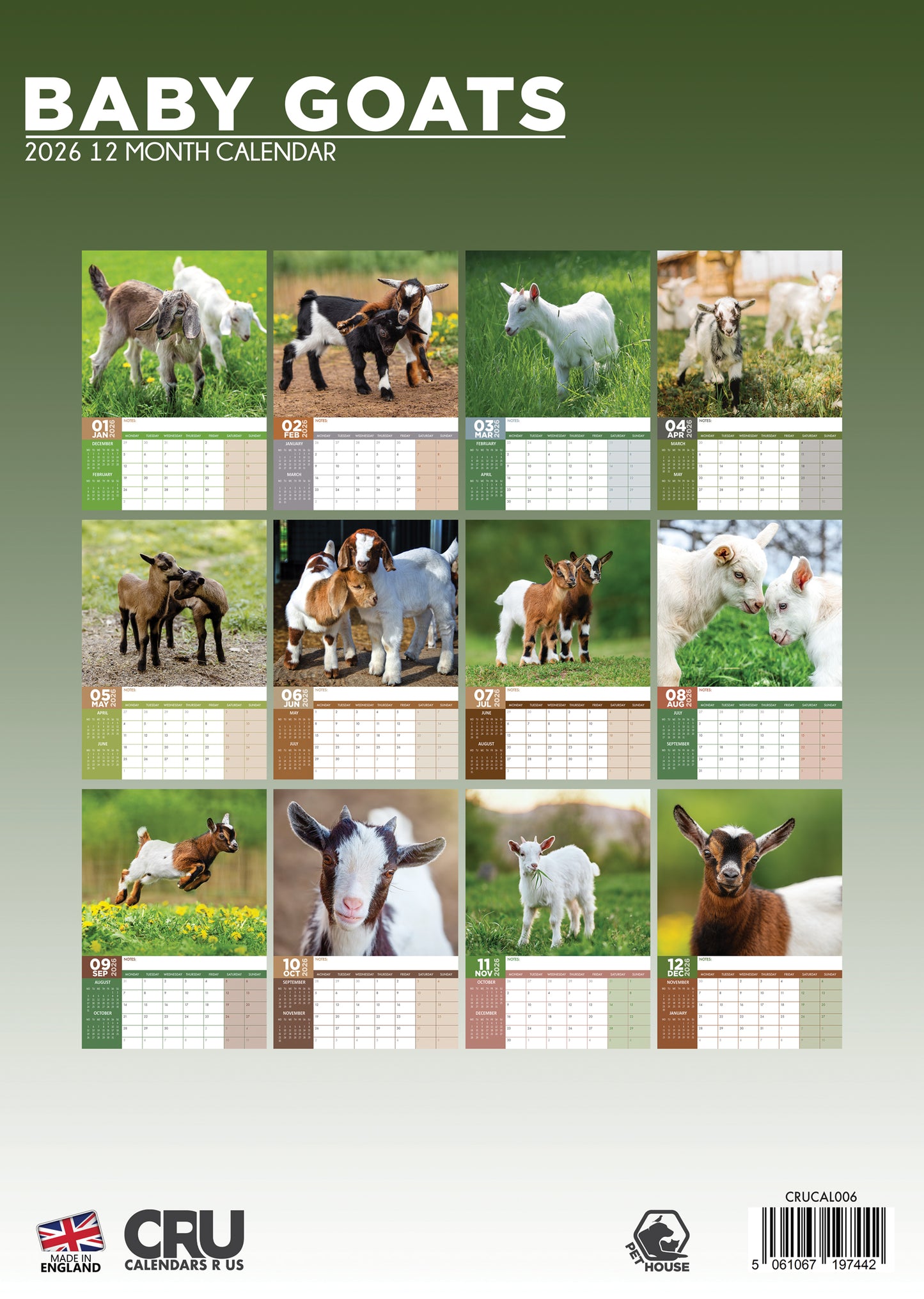 Baby Goats Calendar 2026 – A Year of Sweetness and Smiles