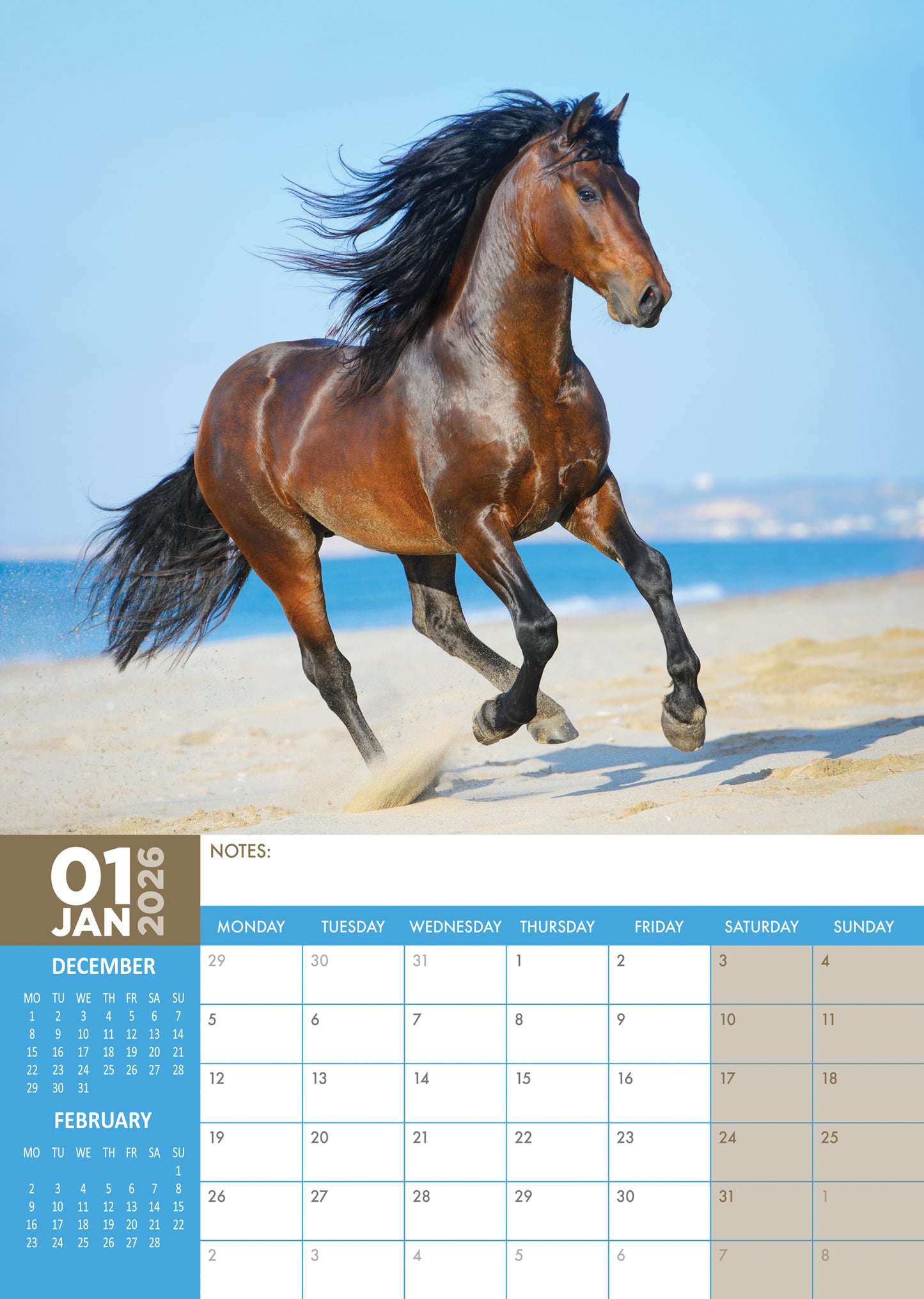 Horses Calendar 2026 – Celebrate the Majesty and Grace of Horses