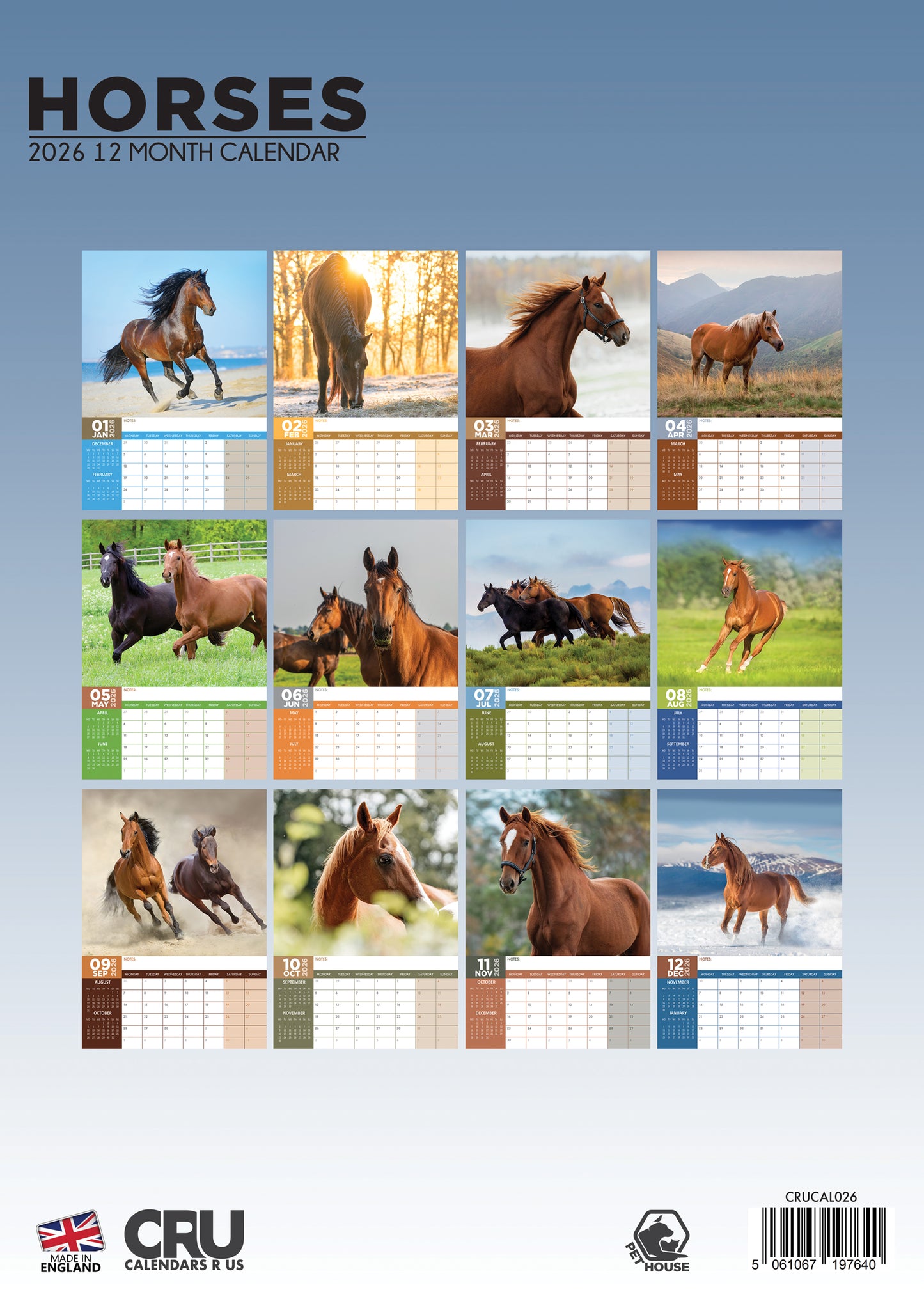 Horses Calendar 2026 – Celebrate the Majesty and Grace of Horses