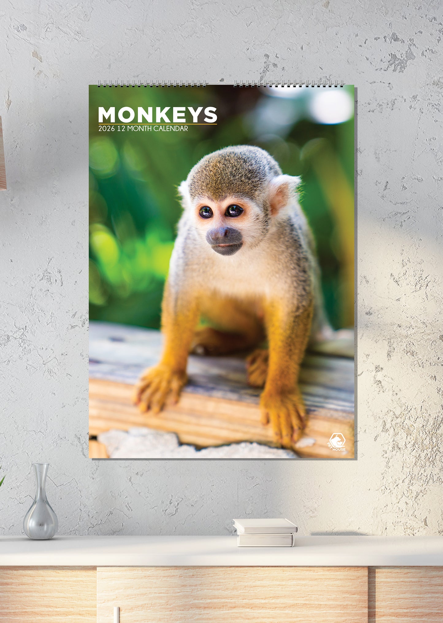 Monkeys Calendar 2026 – A Year of Mischief, Charm, and Primate Fun