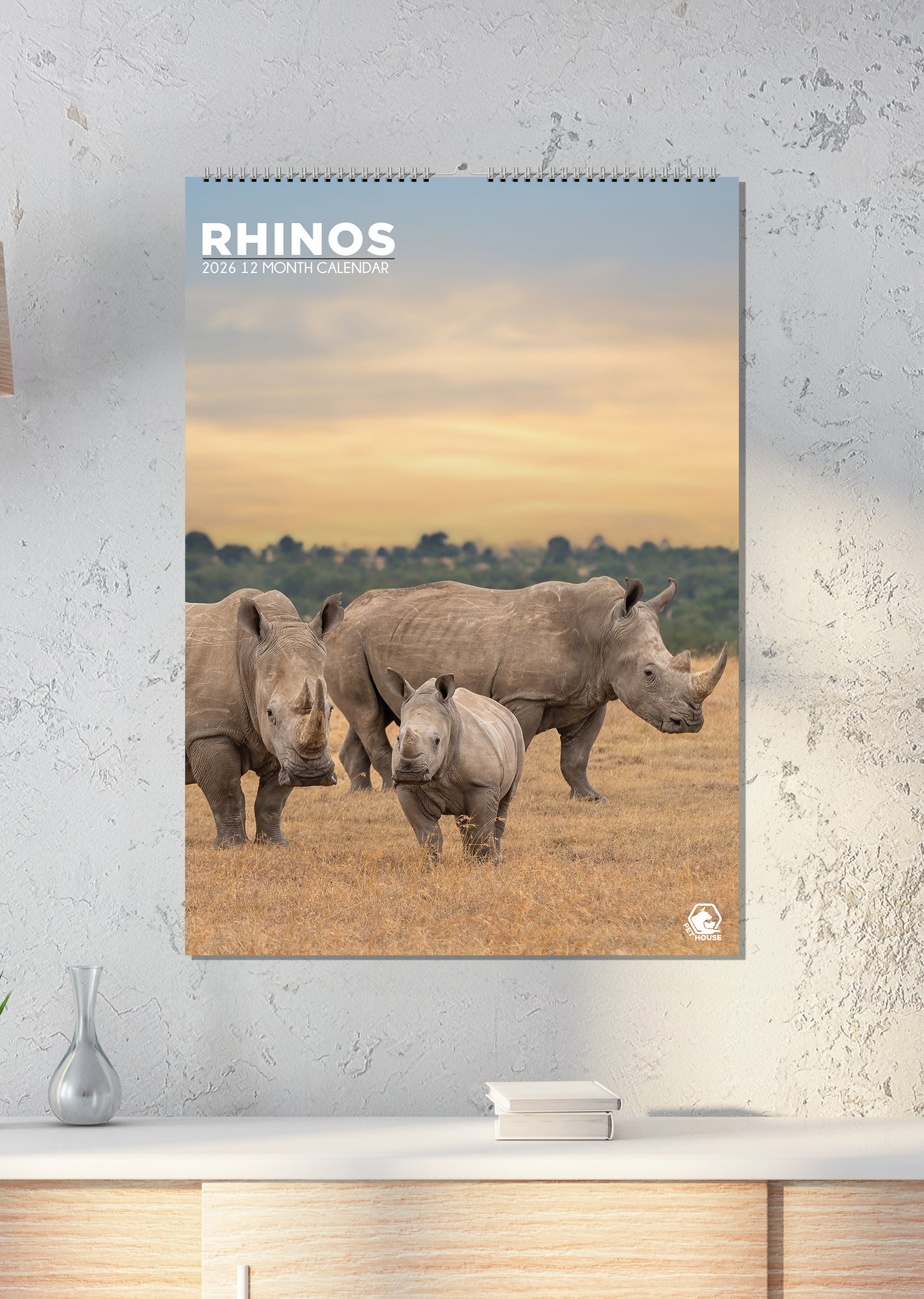 Rhinos Calendar 2026 – A Year of Majestic Wildlife
