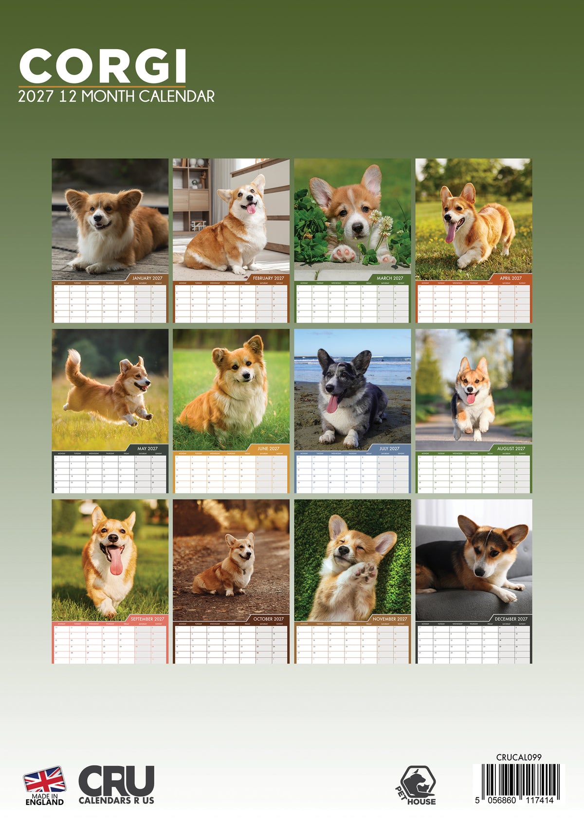 Corgi Calendar 2027 – A Year of Stumpy Legs and Big Smiles