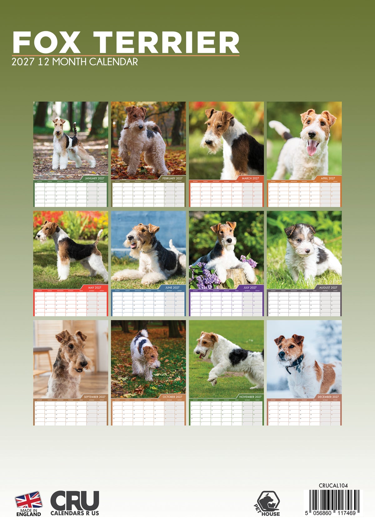 Fox Terrier Calendar 2027 – Celebrate a Year of Spirited Charm