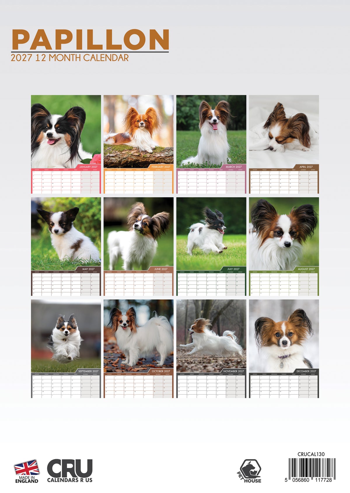 Papillon Calendar 2027 – A Year of Elegance and Charm