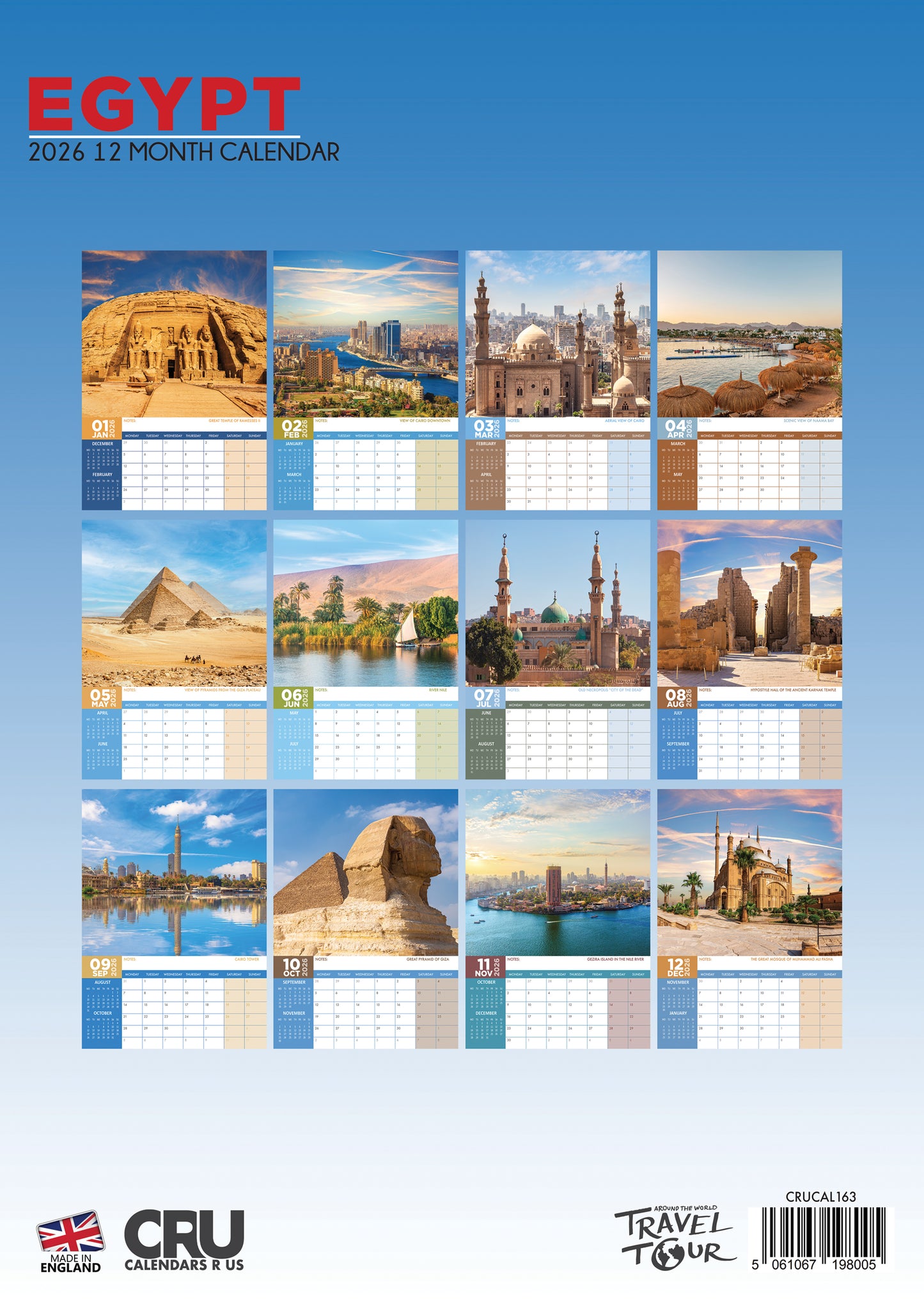 Egypt Calendar 2026 – A Journey Through the Heart of the Continent