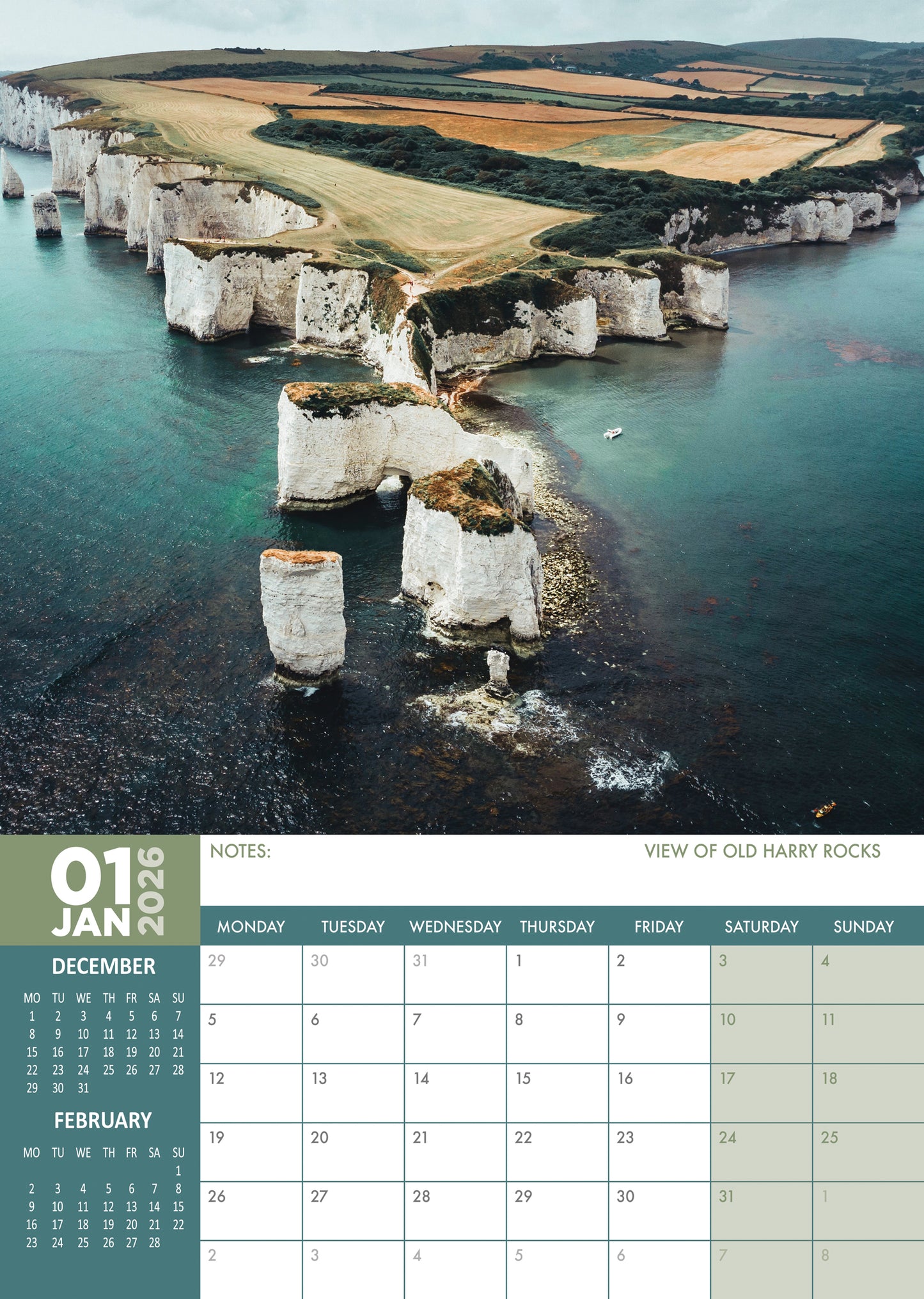 England Calendar 2026 – Discover the Charm of English Landscapes All Year Long