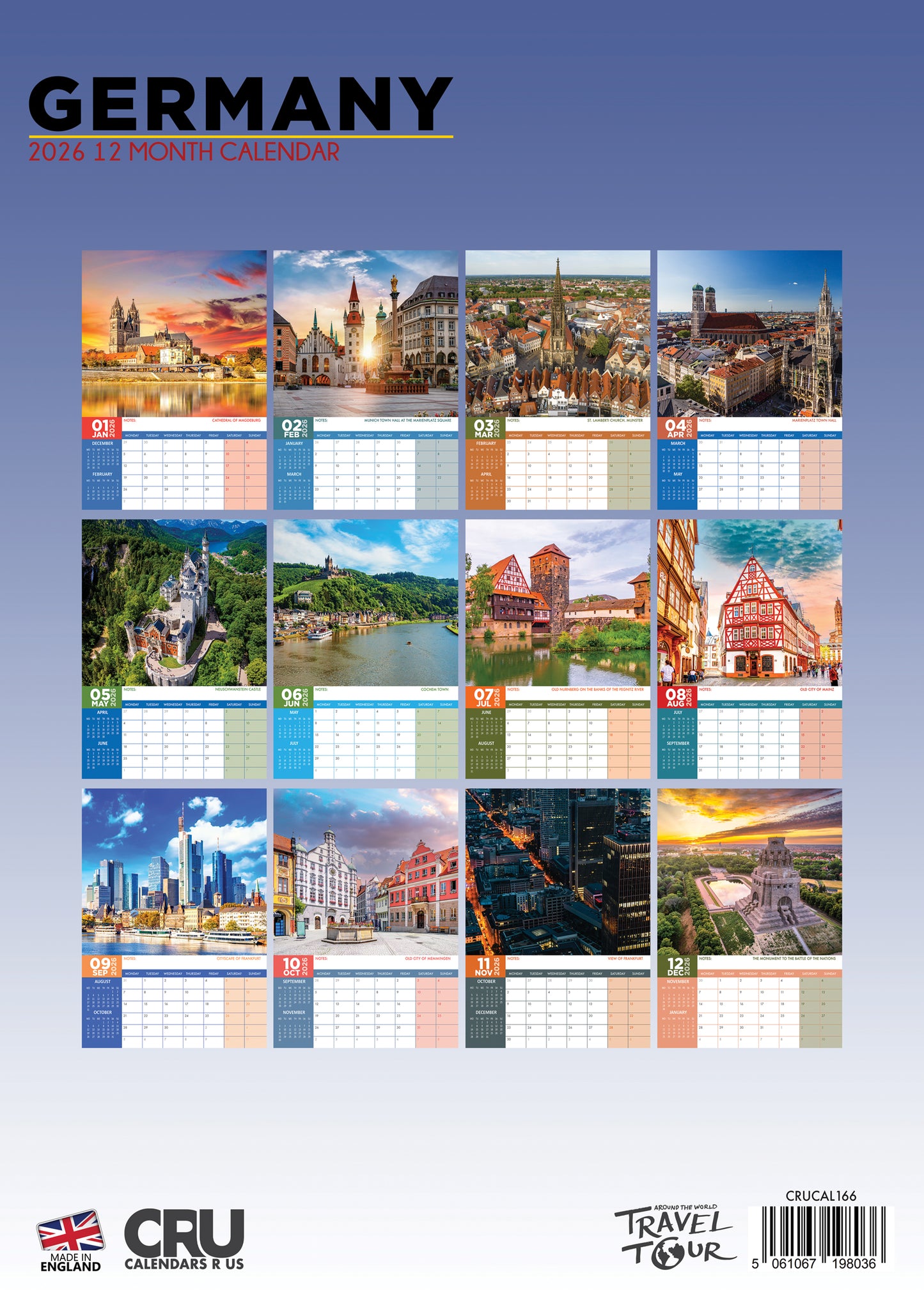 Germany Calendar 2026 – A Visual Journey Through Culture, Castles, and Countryside