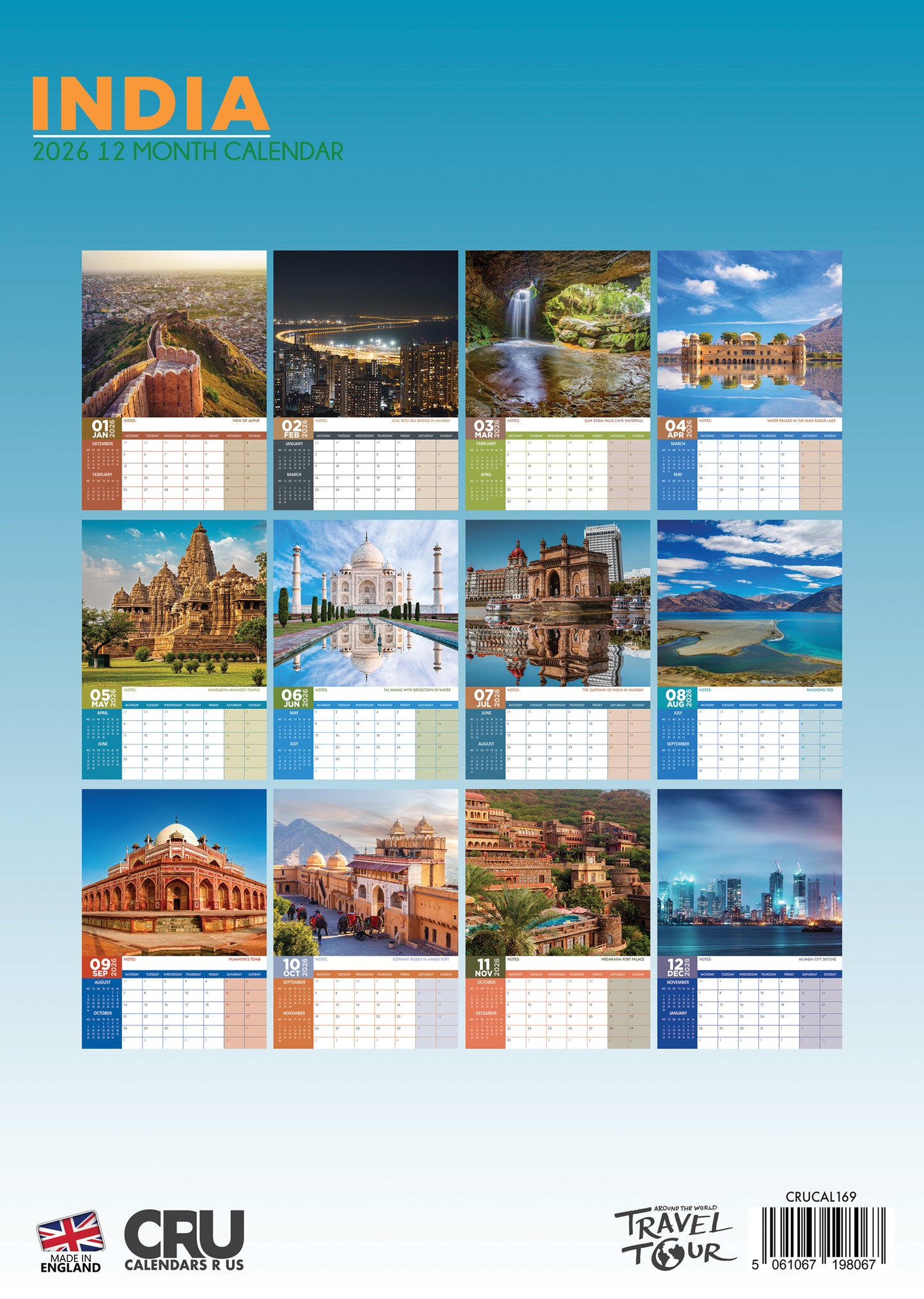 India Calendar 2026 – A Journey Through Colours, Culture, and Timeless Beauty