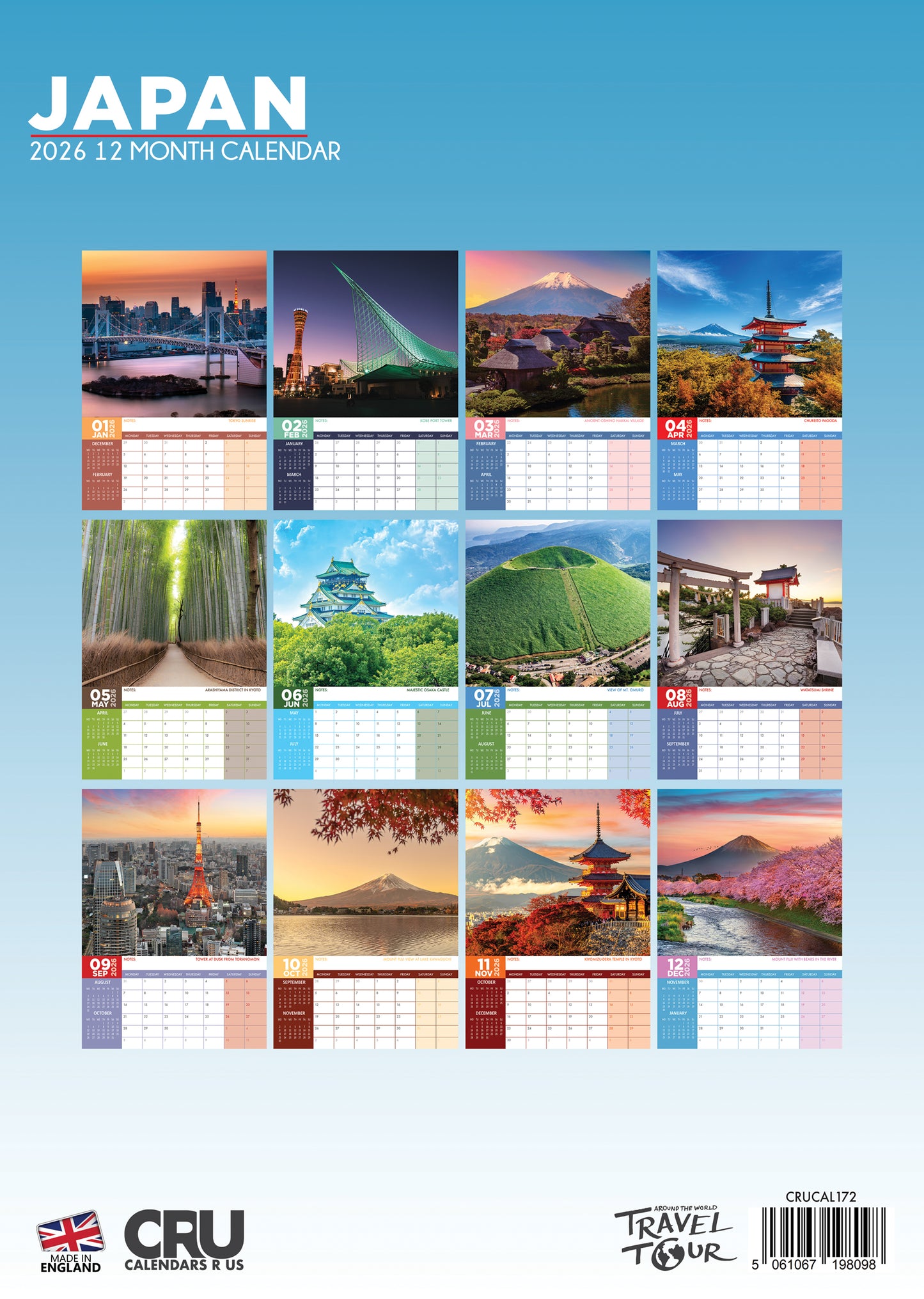 Japan Calendar 2026 – A Year of Tranquillity, Tradition, and Modern Wonders