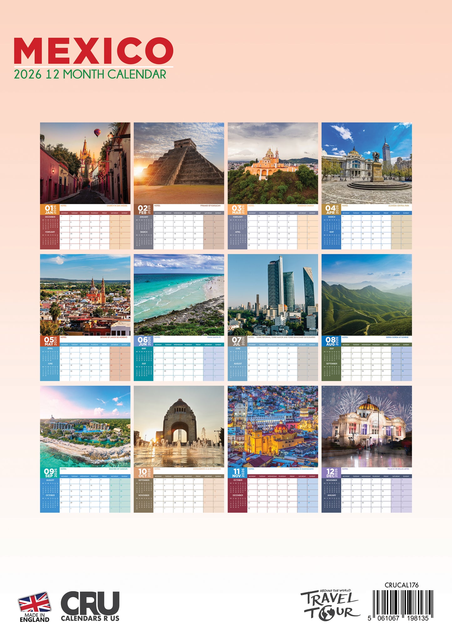 Mexico Calendar 2026 – A Year of Vibrant Culture, Stunning Landscapes, and Rich History