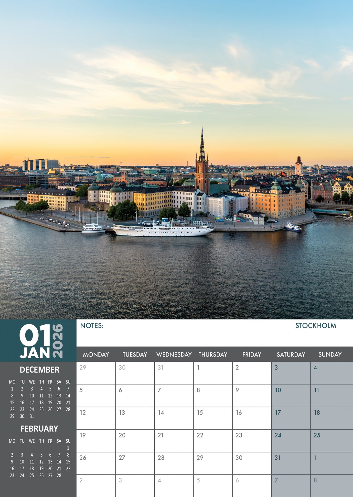 Sweden Calendar 2026 – A Year of Nordic Beauty, Tranquility, and Adventure
