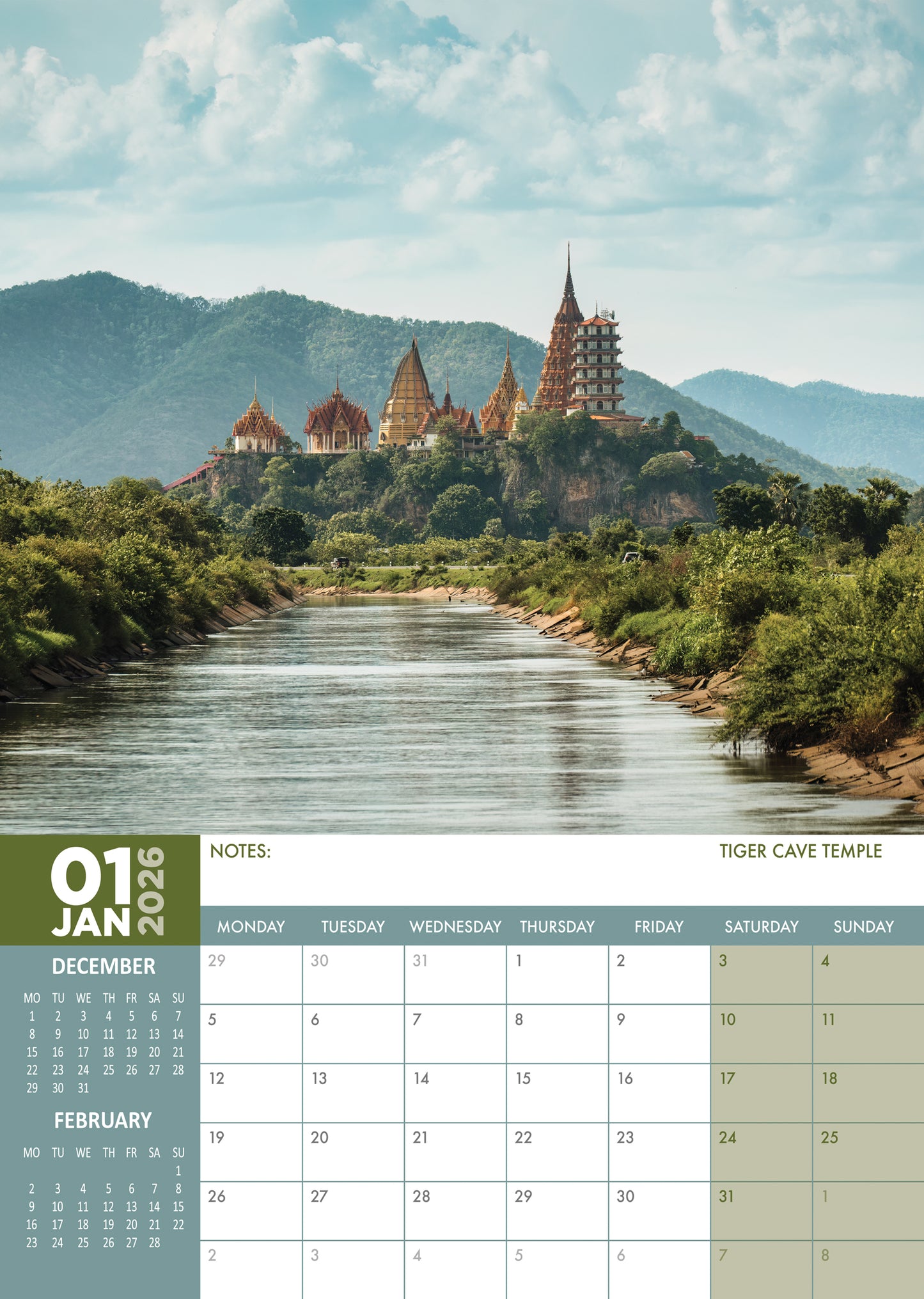 Thailand Calendar 2026 – A Year of Exotic Beauty, Culture, and Adventure