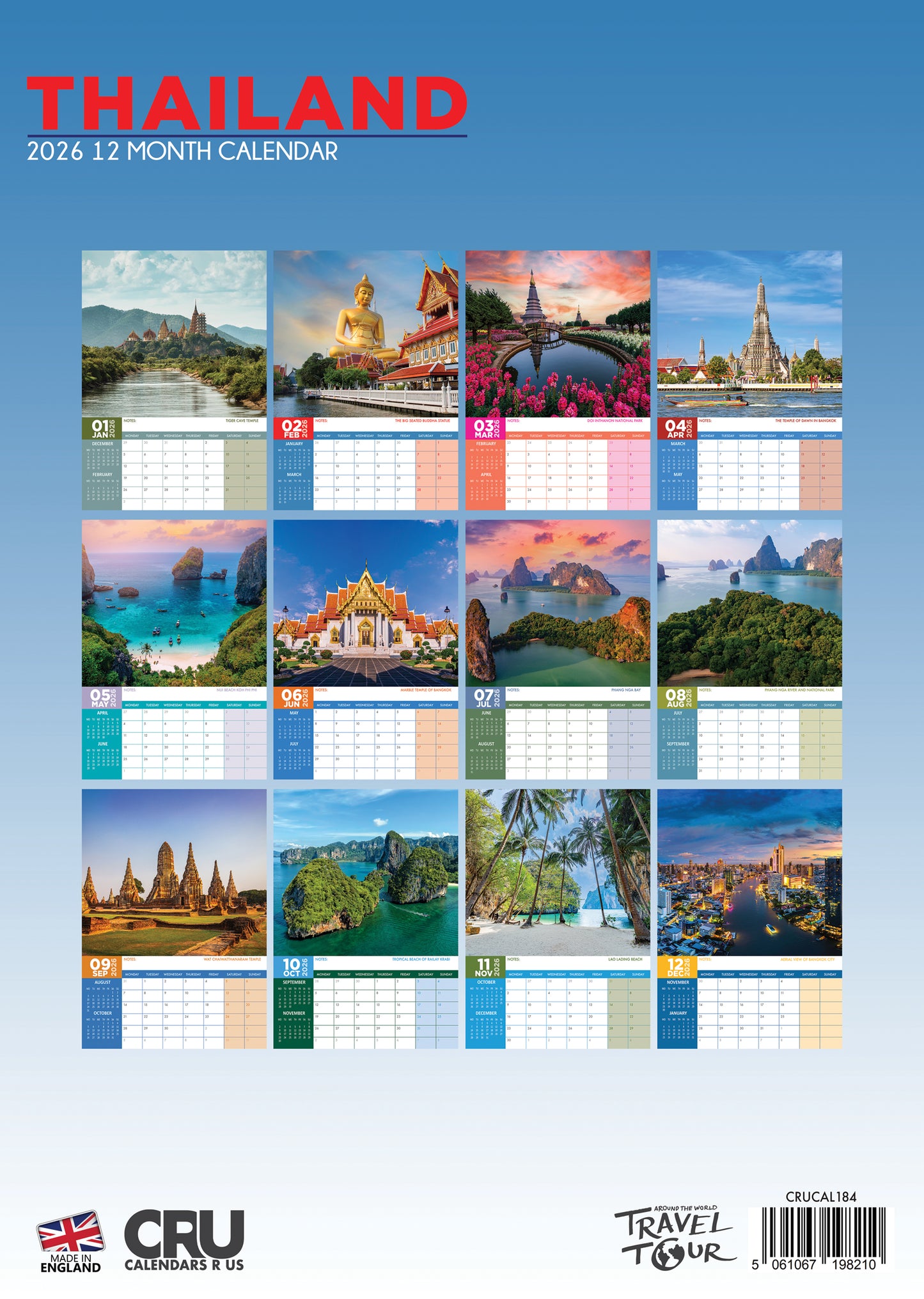 Thailand Calendar 2026 – A Year of Exotic Beauty, Culture, and Adventure