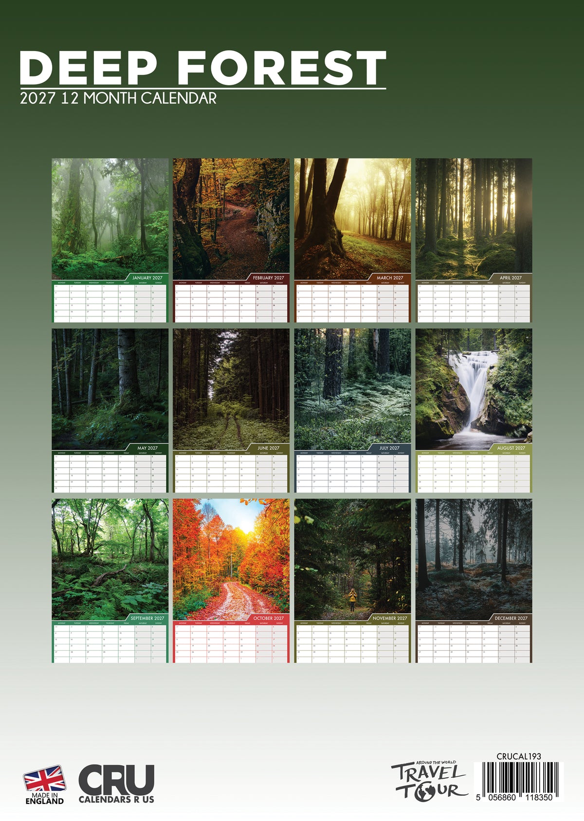 Deep Forest Calendar 2027 – Explore Nature’s Wild Beauty