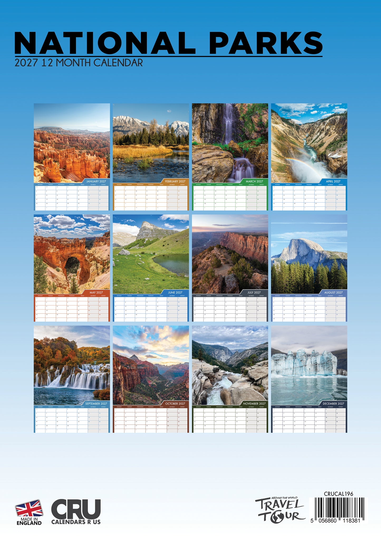 National Parks Calendar 2027 – Explore the Majestic Beauty of Natural Treasures