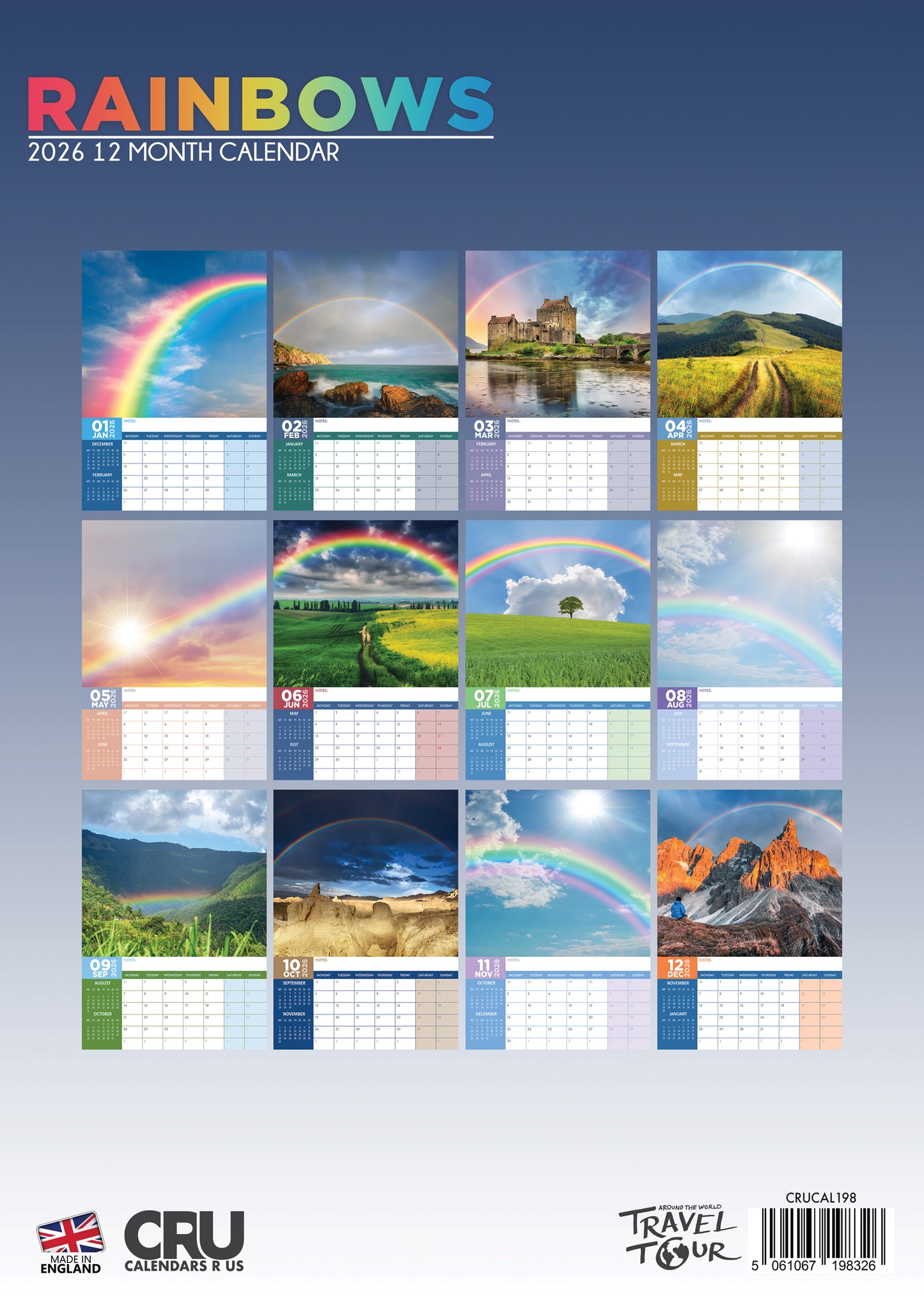 Rainbows Calendar 2026 – Celebrate the Beauty of Nature’s Most Colourful Phenomenon
