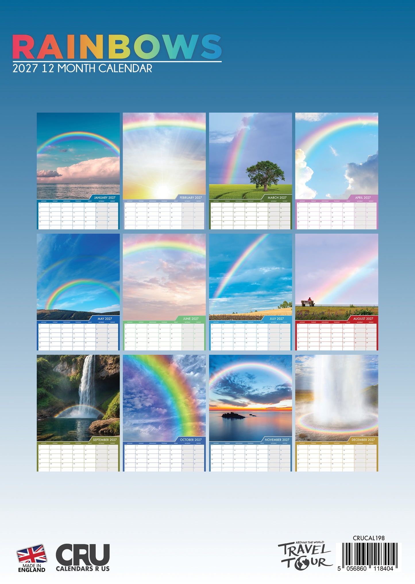 Rainbows Calendar 2027 – Celebrate the Beauty of Nature’s Most Colourful Phenomenon