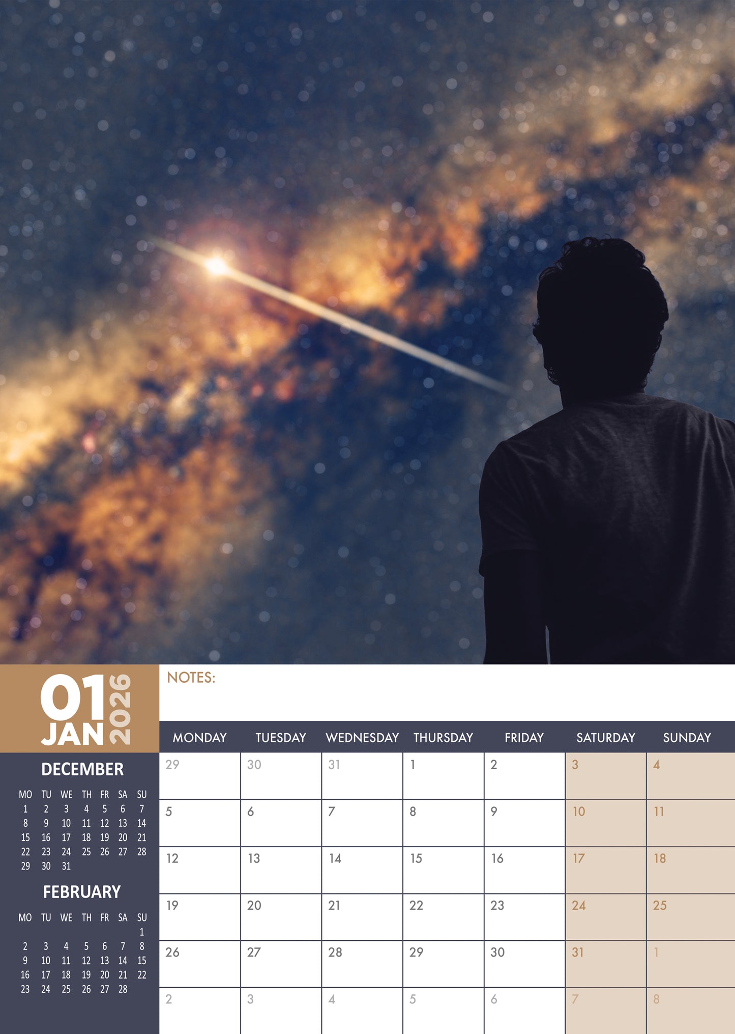 Stargazing Calendar 2026 – Discover the Wonders of the Night Sky All Year Long