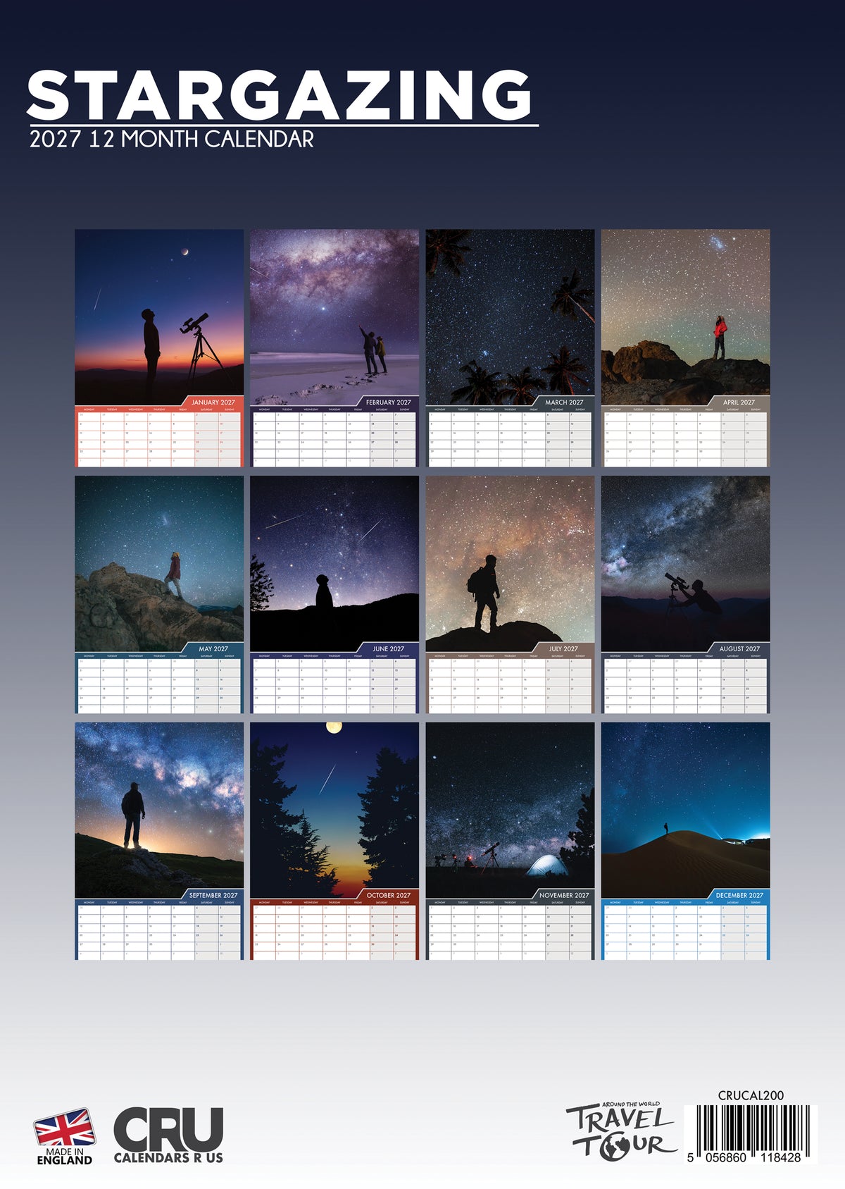 Stargazing Calendar 2027 – Discover the Wonders of the Night Sky All Year Long