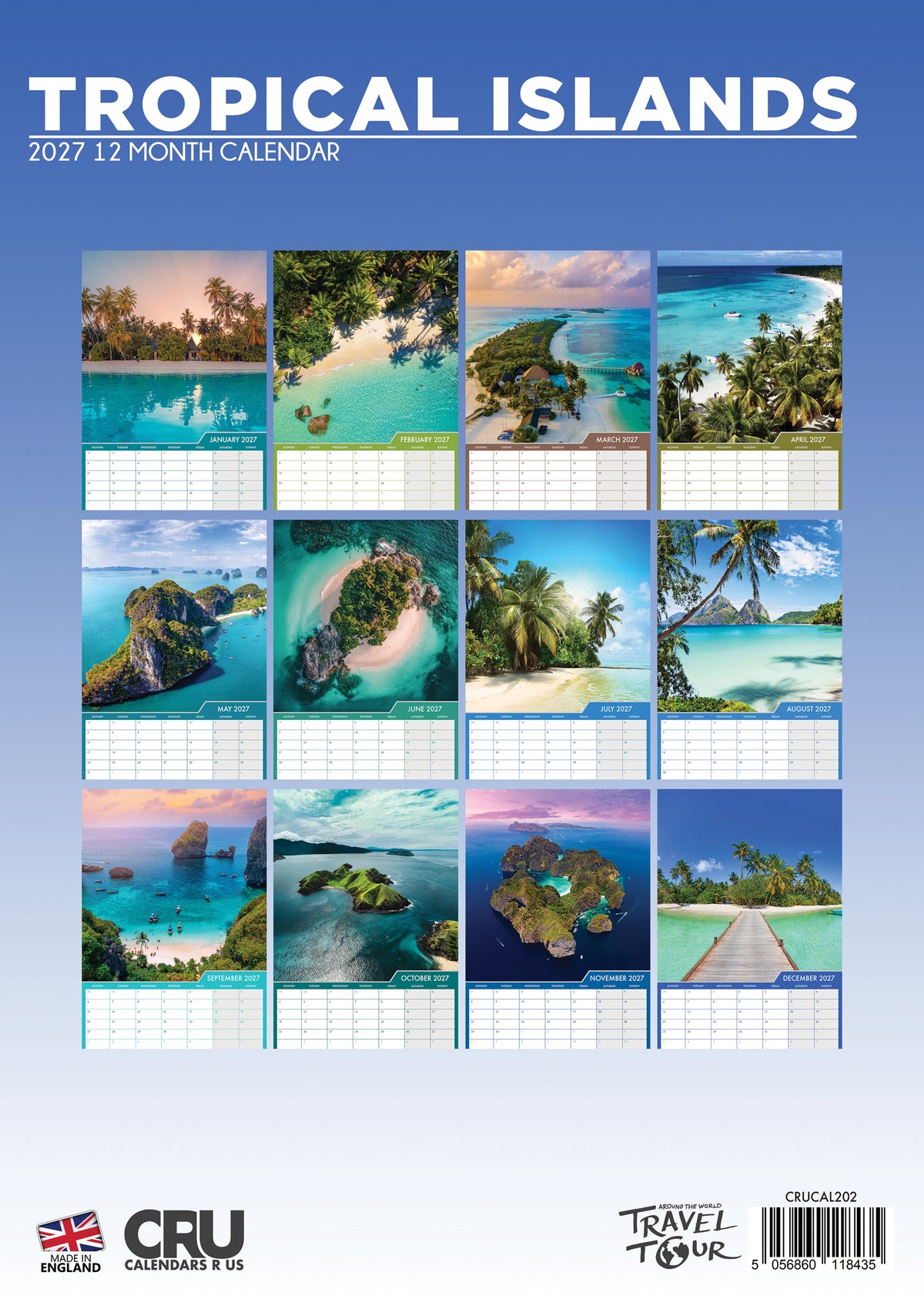 Tropical Islands Calendar 2027 – Escape to Paradise All Year Round