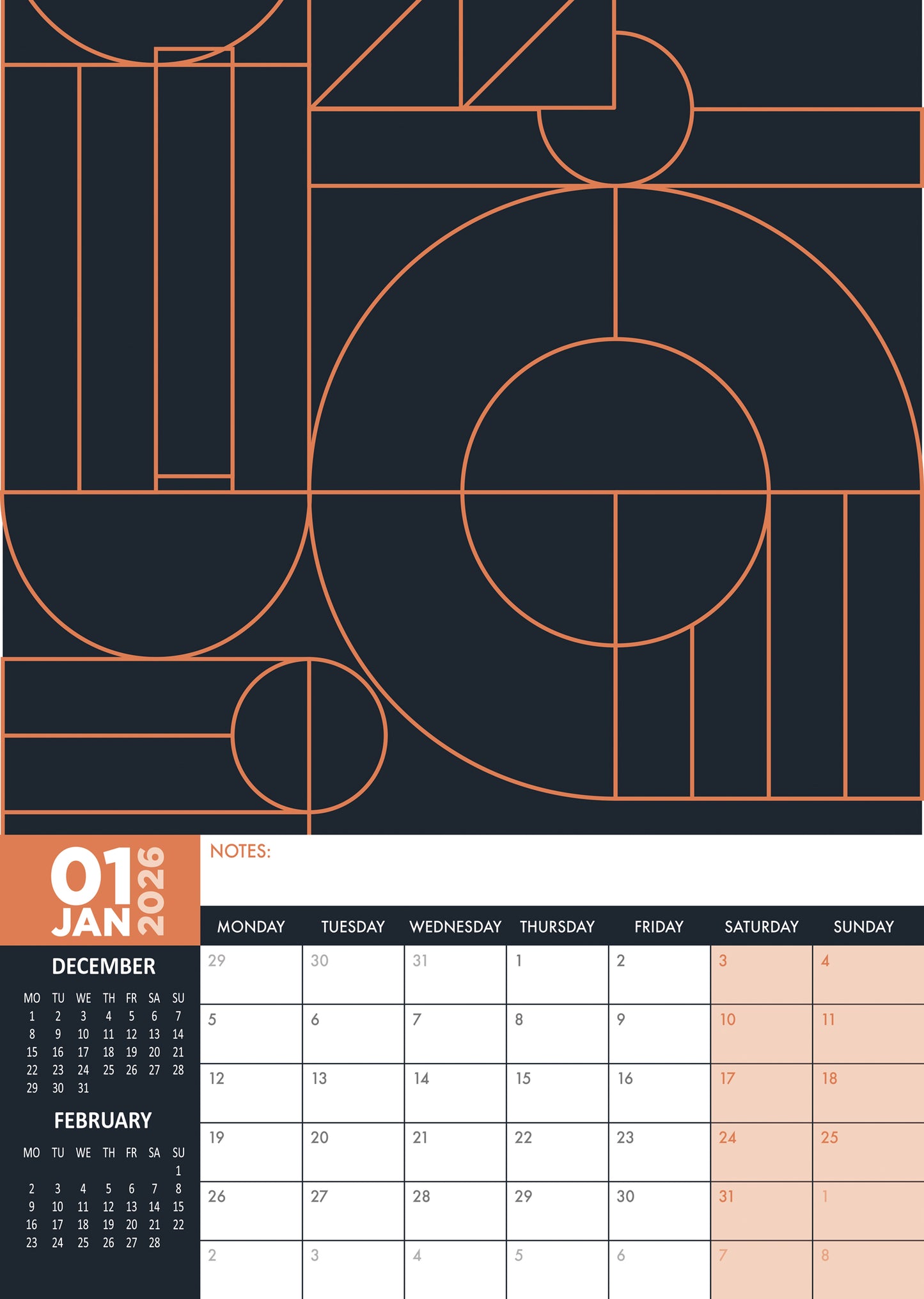 Art Deco Calendar 2026 – A Year of Glamour, Geometric Elegance, and Timeless Design