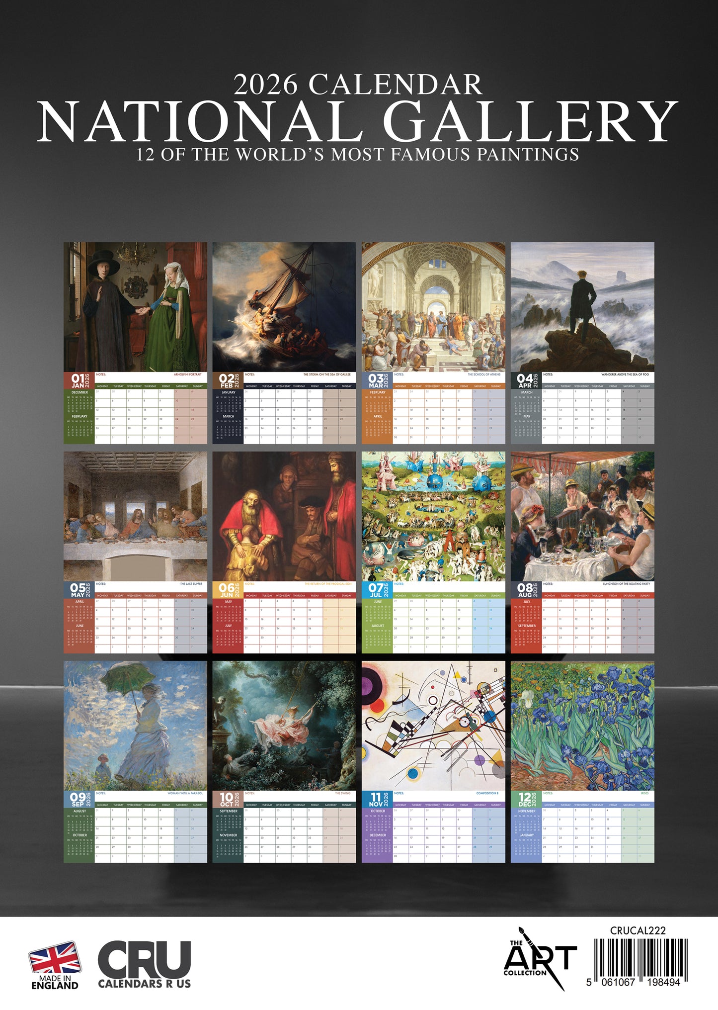 National Gallery Calendar 2026 – A Year of Masterpieces from the National Gallery Collection