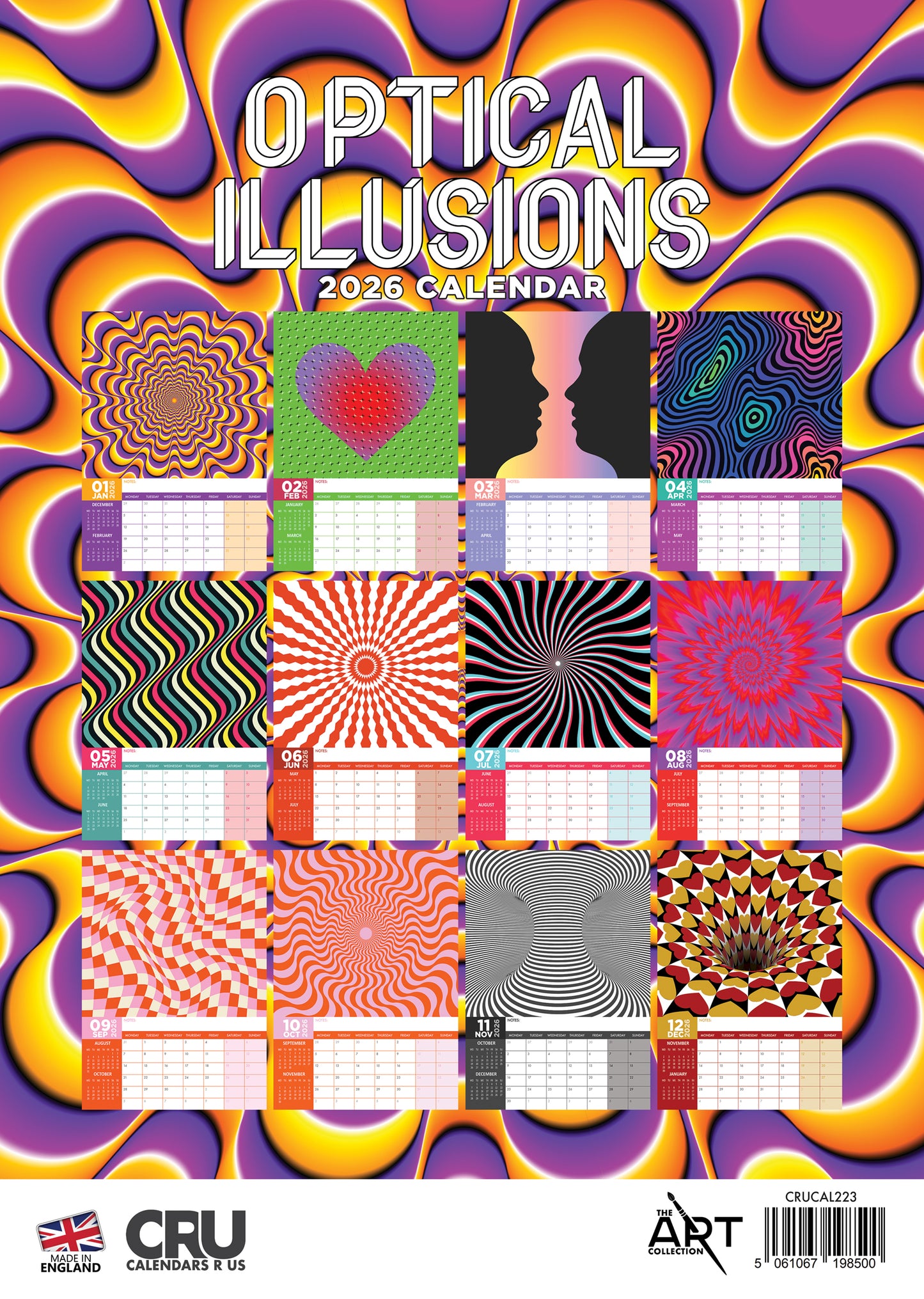 Optical Illusions Calendar 2026 – A Year of Mind-Bending Visual Art