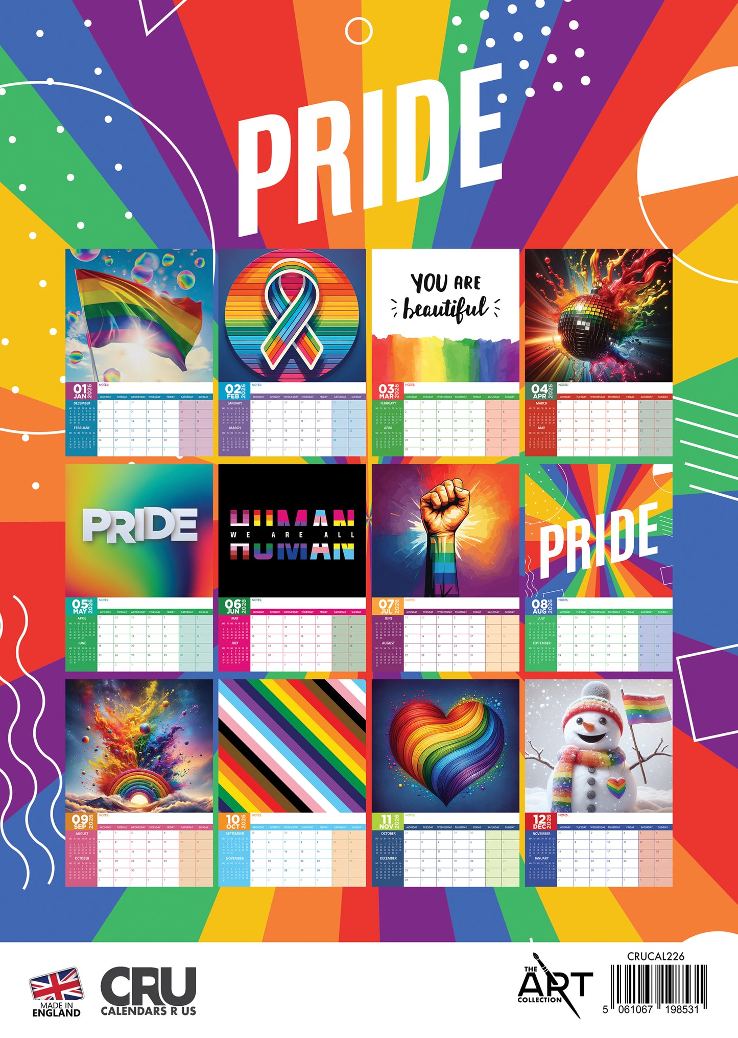 Pride Calendar 2026 – Celebrate Love, Identity, and LGBTQ+ Pride All Year Long