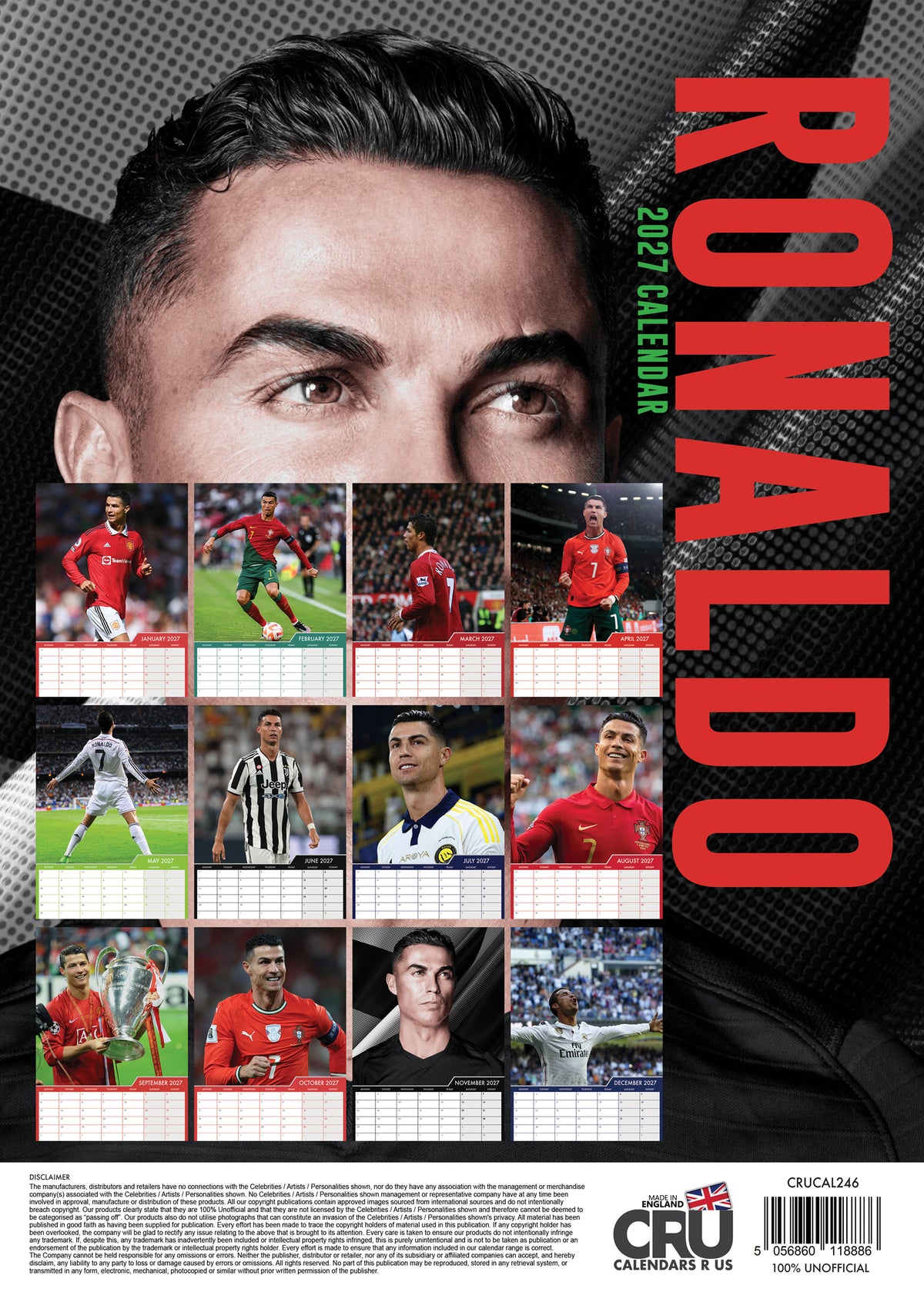 Ronaldo Calendar 2027 – A Year with the Football Icon