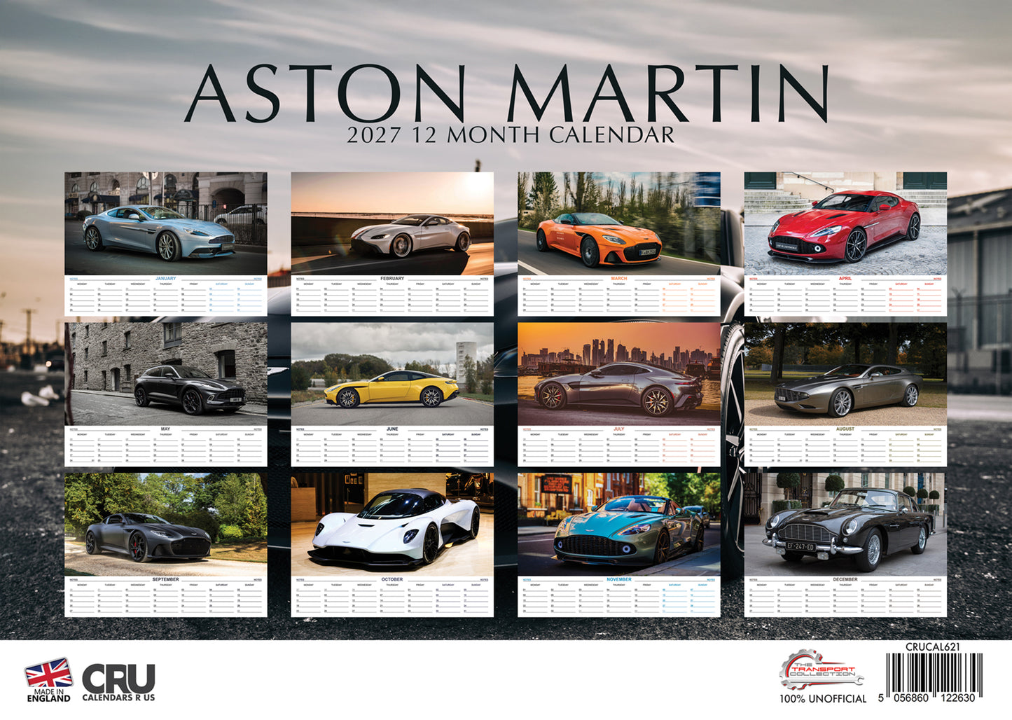 Aston Martin Calendar 2027 – Experience Luxury and Performance