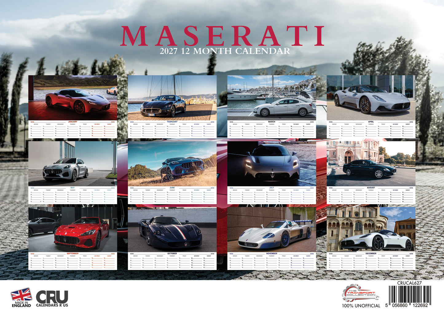 Maserati Calendar 2027 – A Year of Italian Automotive Elegance