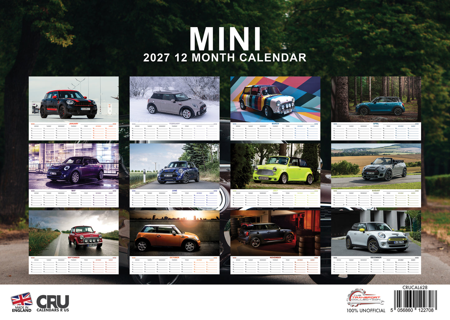 Mini Cooper Calendar 2027 – A Year of Classic Style and Compact Power