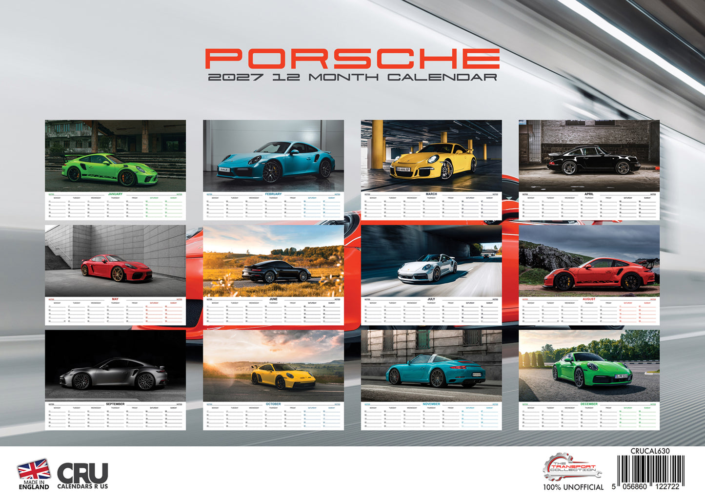 Porsche Calendar 2027 – A Year of Precision, Performance, and Style