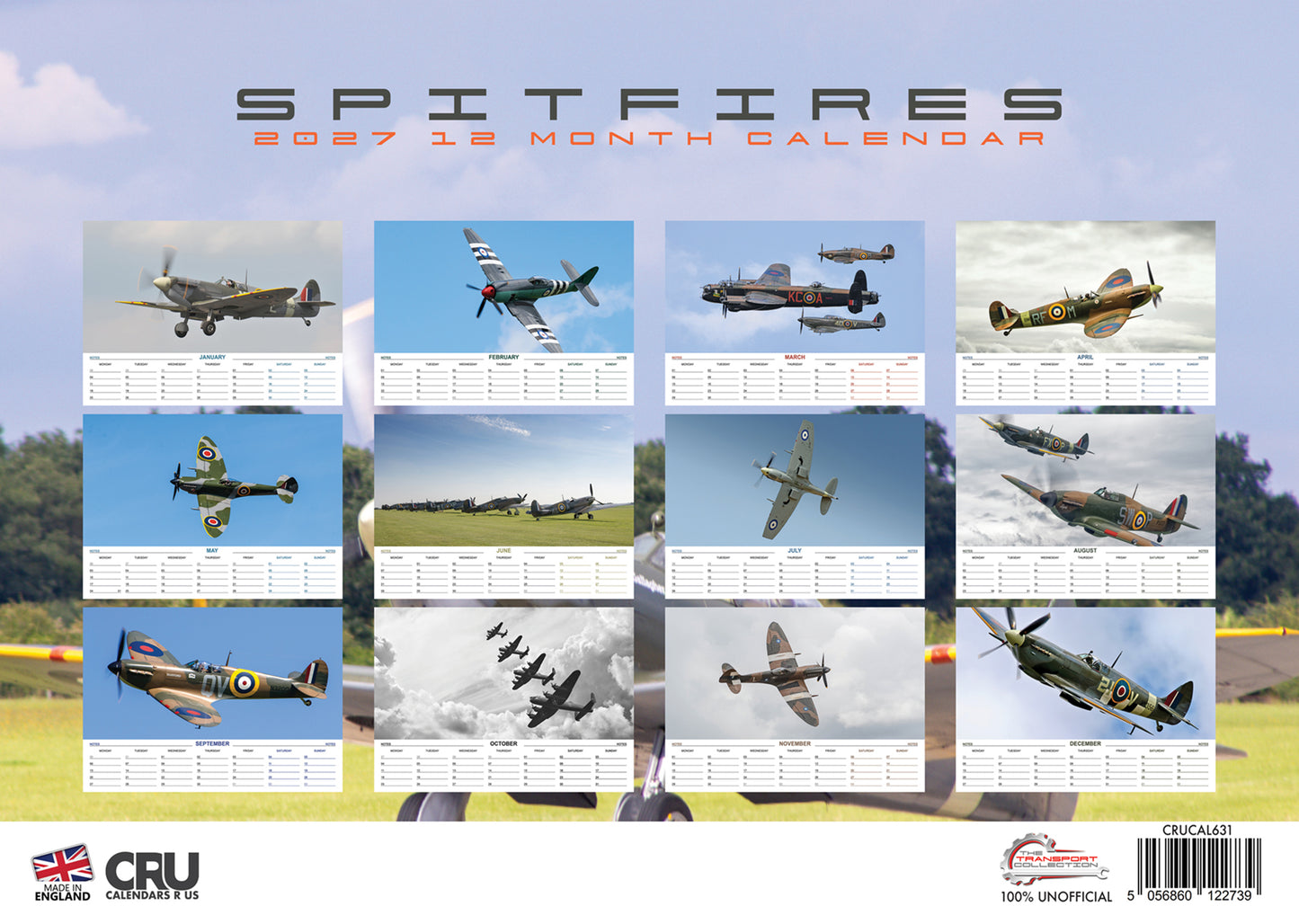 Spitfires Calendar 2027 – A Tribute to the Legendary Aircraft