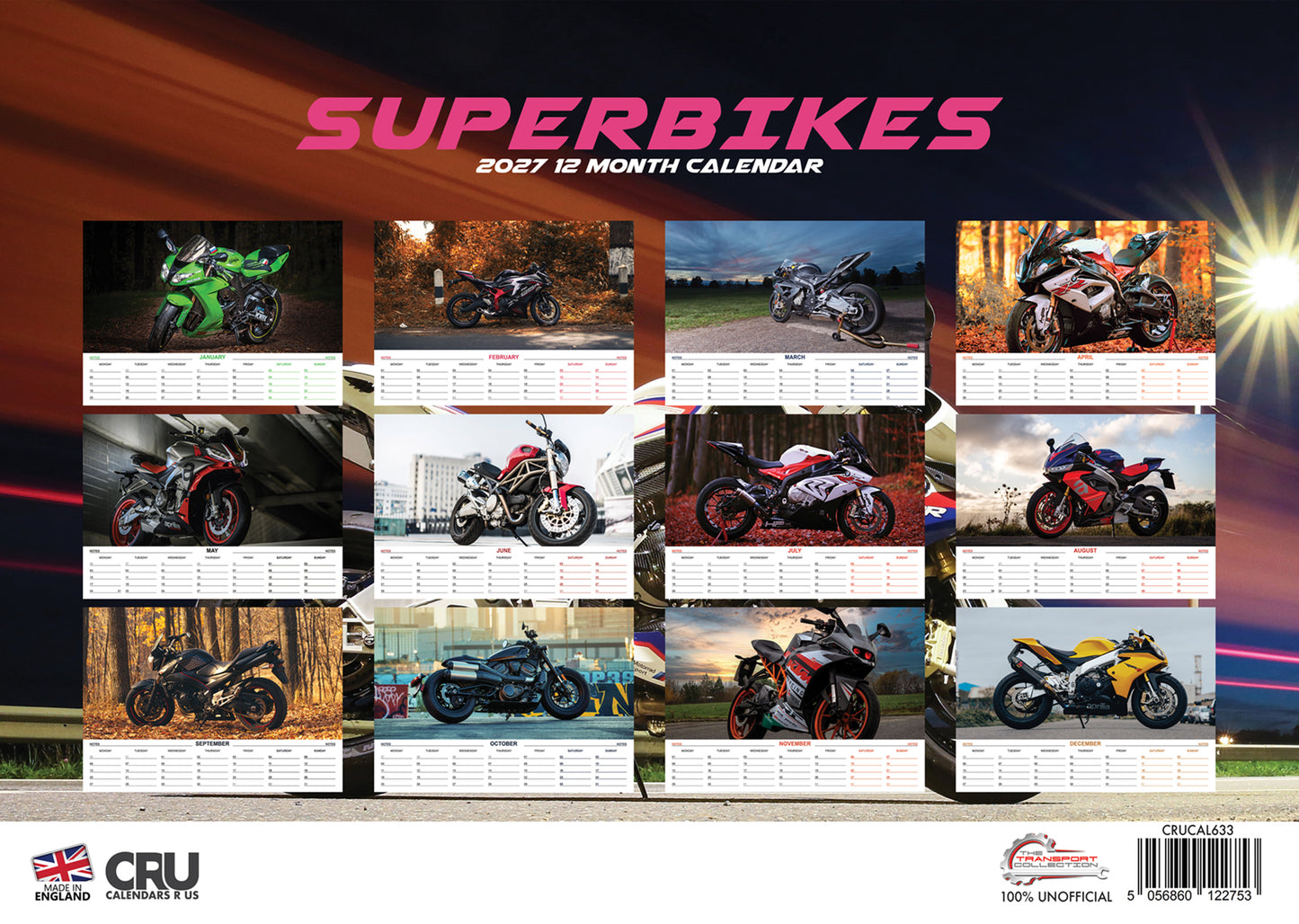 Superbikes Calendar 2027 – A Thrilling Ride into the World of Speed
