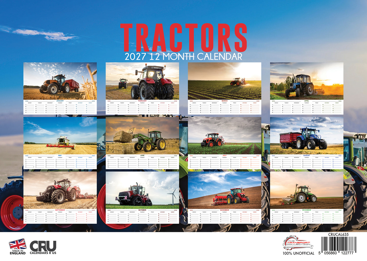 Tractors Calendar 2027 – A Tribute to Power and Precision