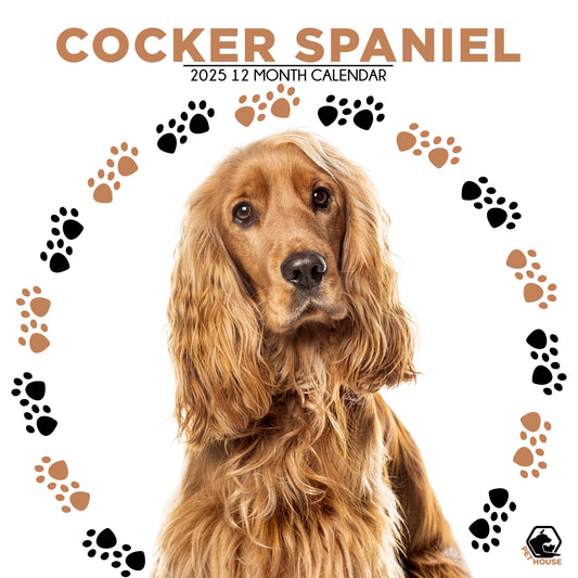 Cocker Spaniel Calendar Square 2026