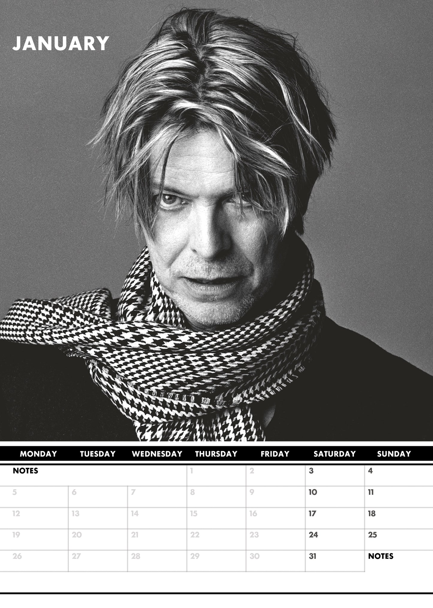 David Bowie Calendar 2026 – A Year of Visionary Music and Iconic Style