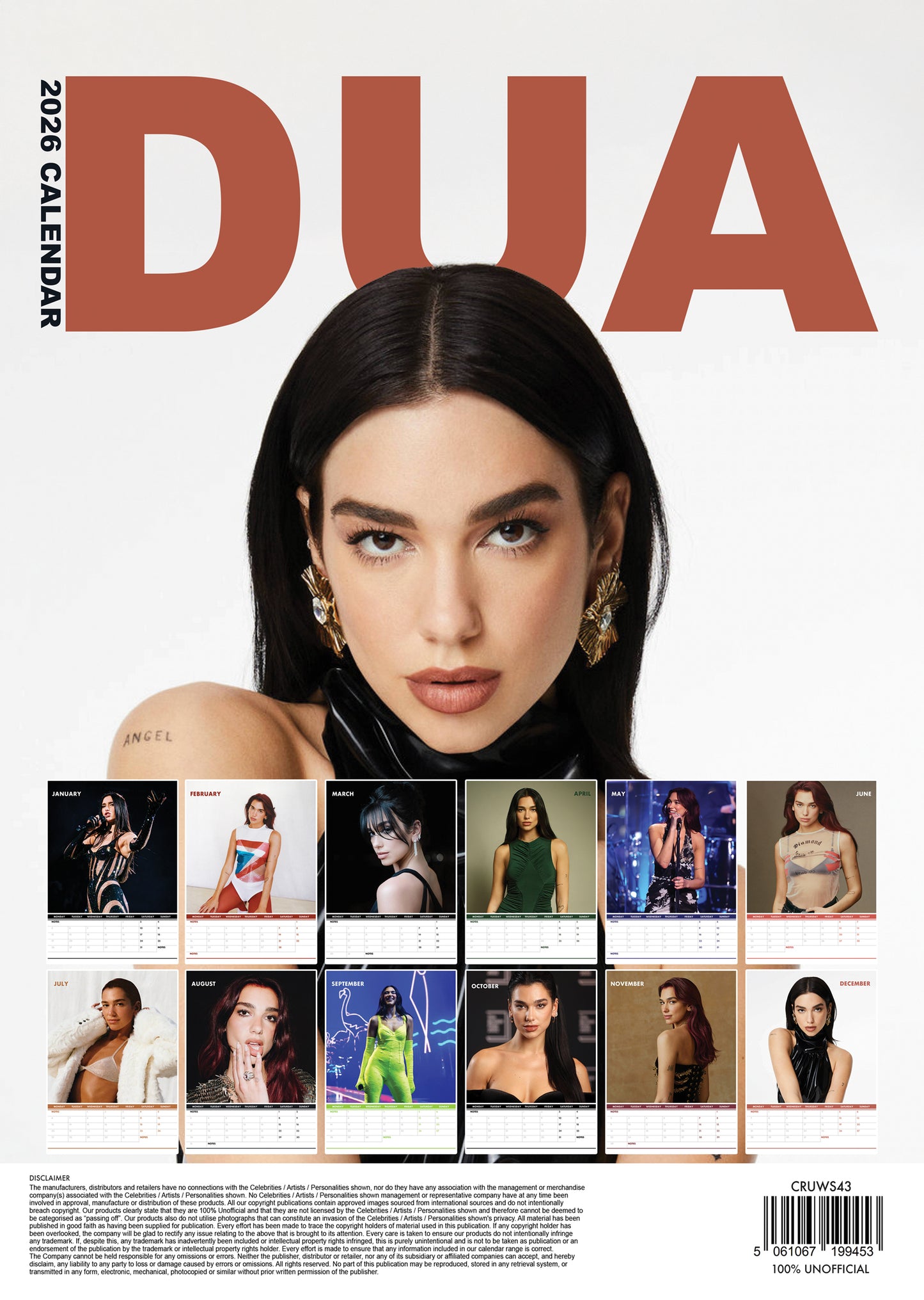 Dua Lipa Calendar 2026 – A Year of Pop Perfection and Style
