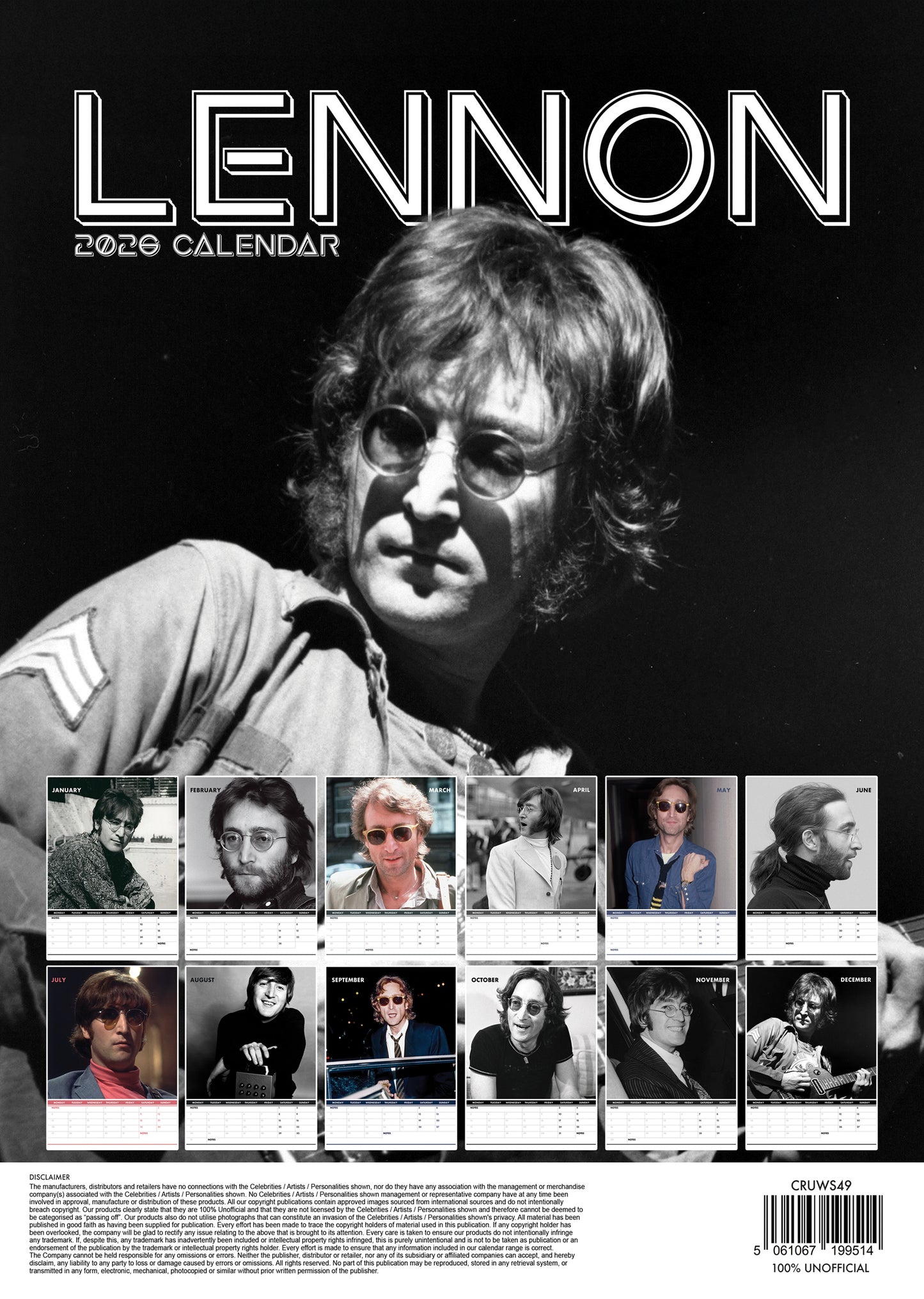 John Lennon Calendar 2026 – A Year of Peace, Music, and Legacy