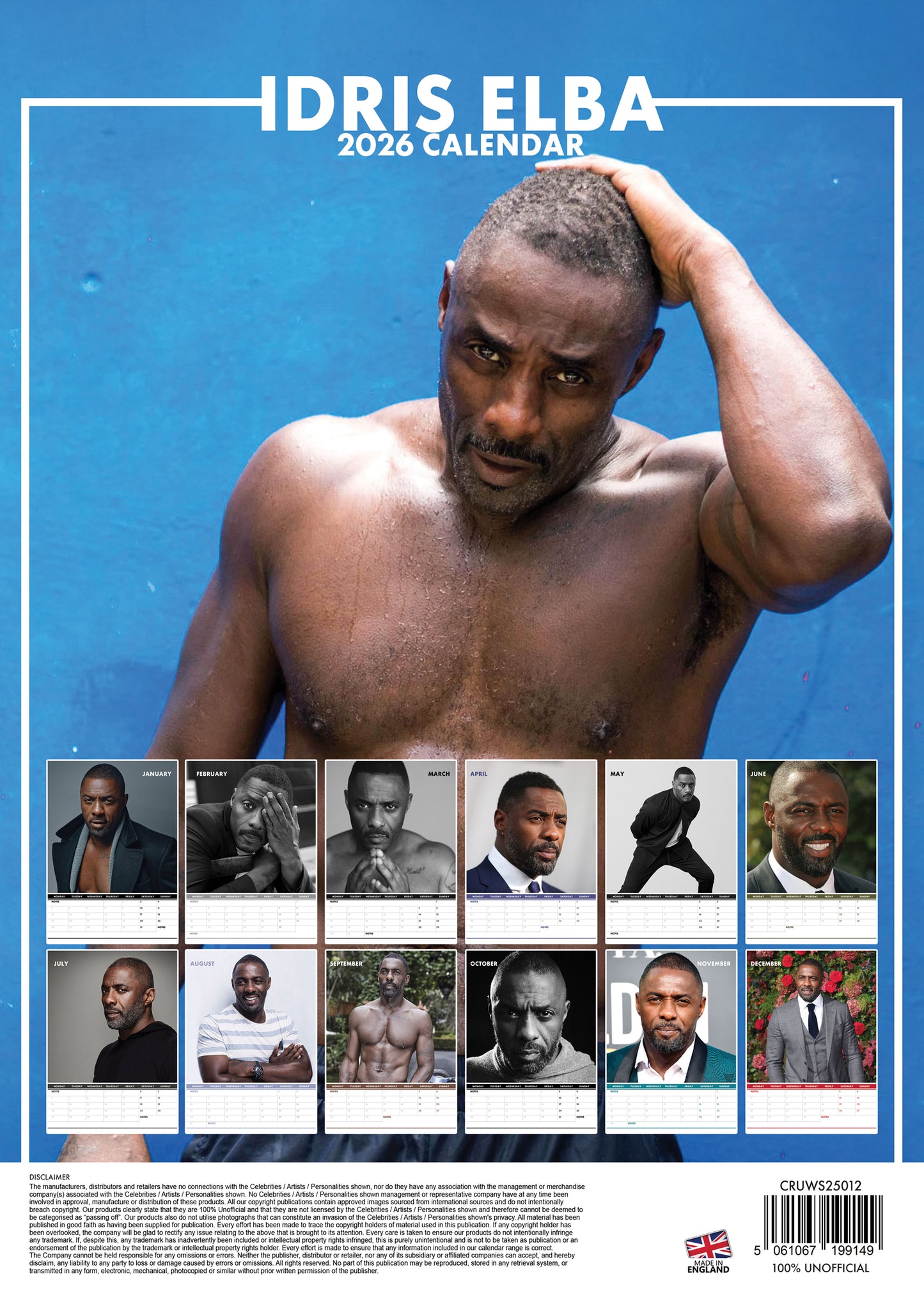 Idris Elba Calendar 2026