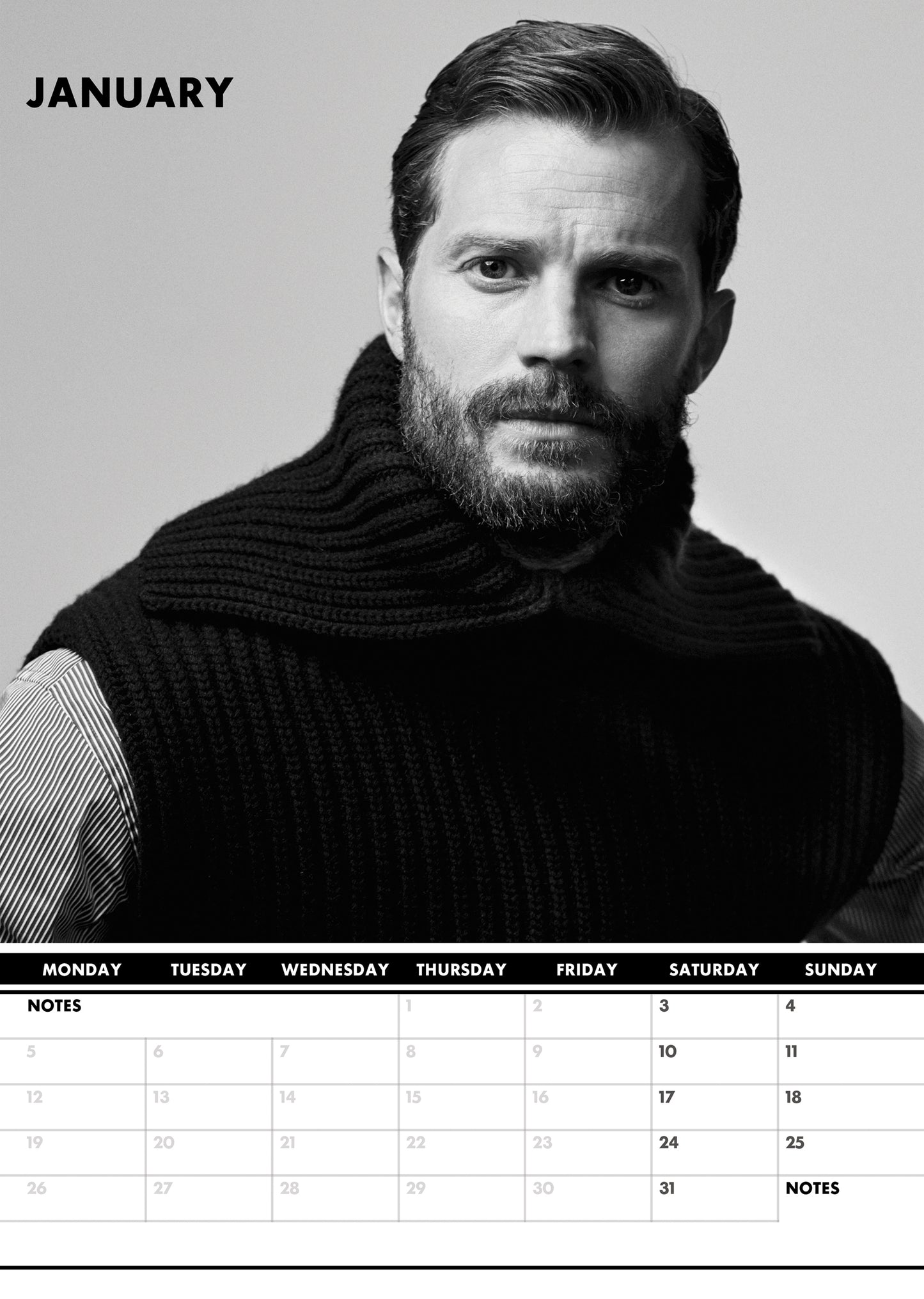 Jamie Dornan Calendar 2026