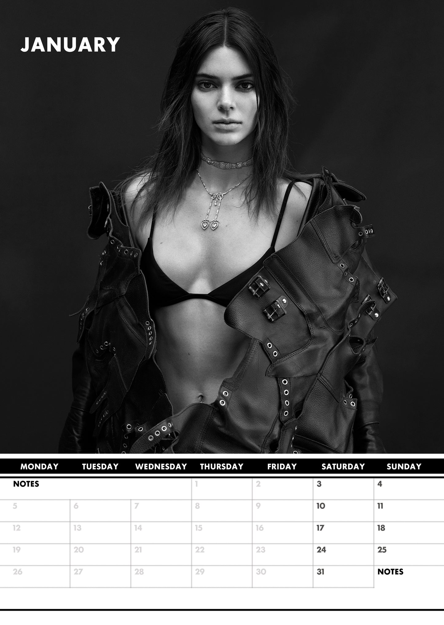 Kendall Jenner Calendar 2026 – A Year of Elegance, Glamour & Supermodel Moments
