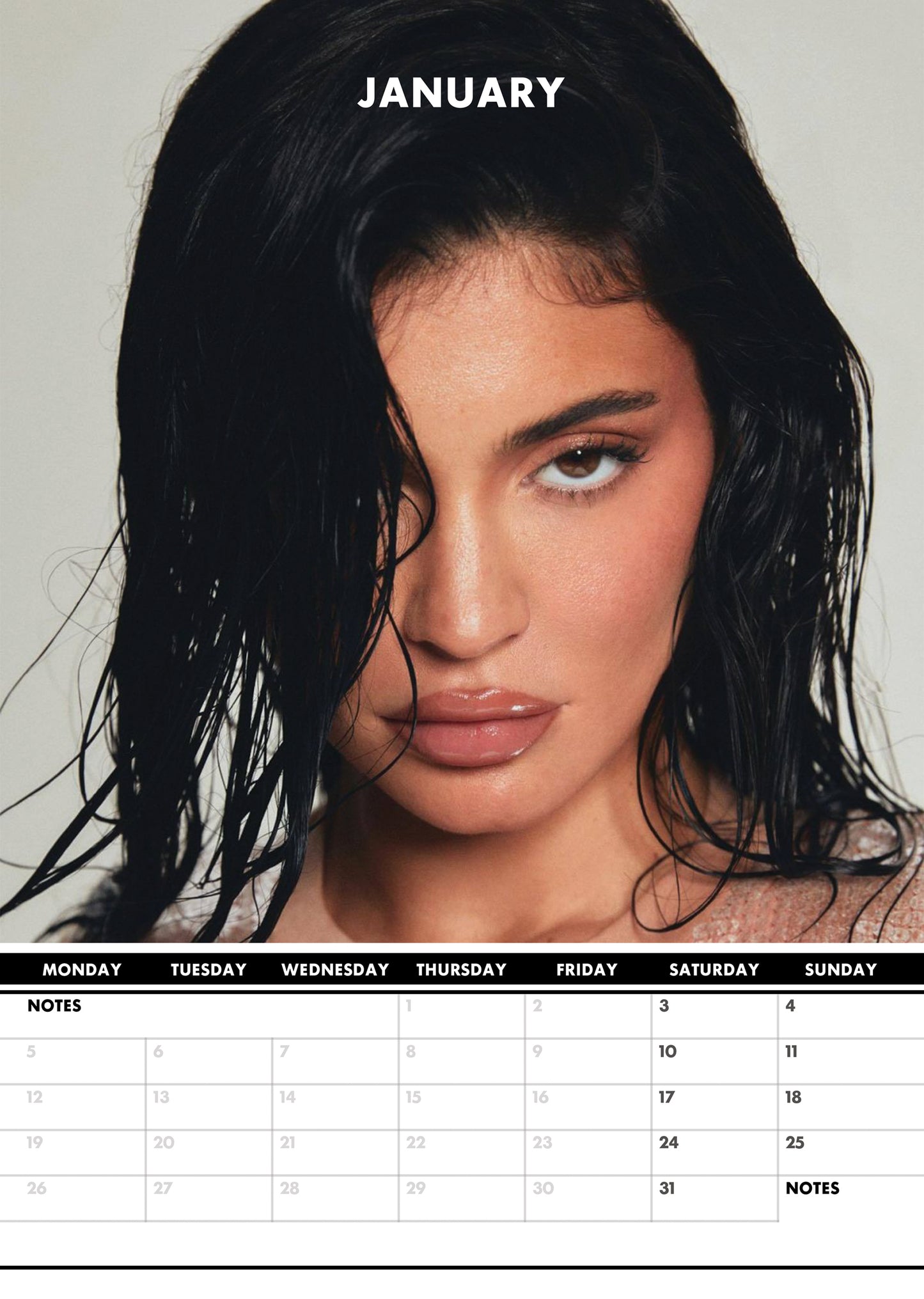 Kylie Jenner Calendar 2026 – A Year of Beauty, Fashion & Entrepreneurial Success