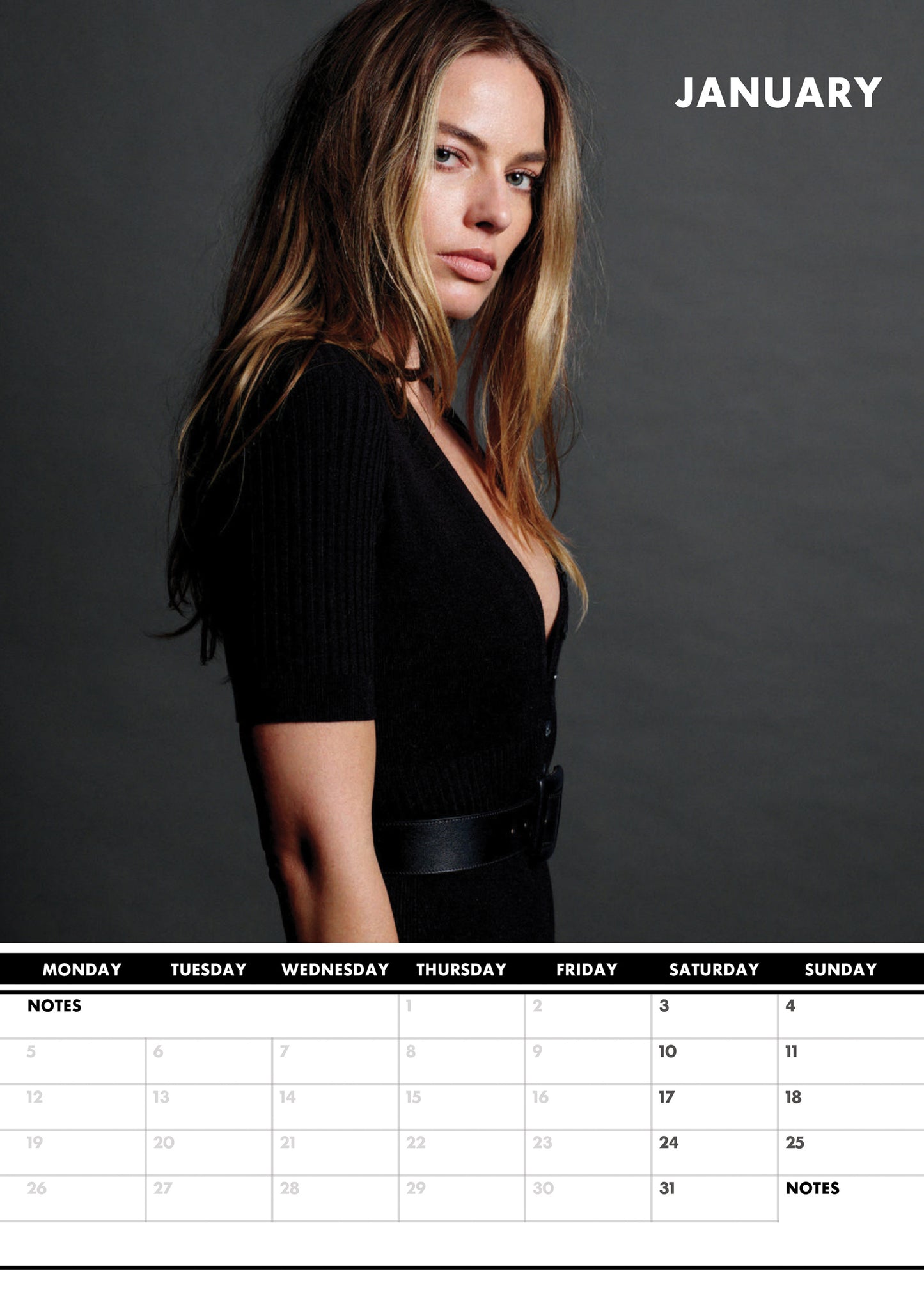 Margot Robbie Calendar 2026