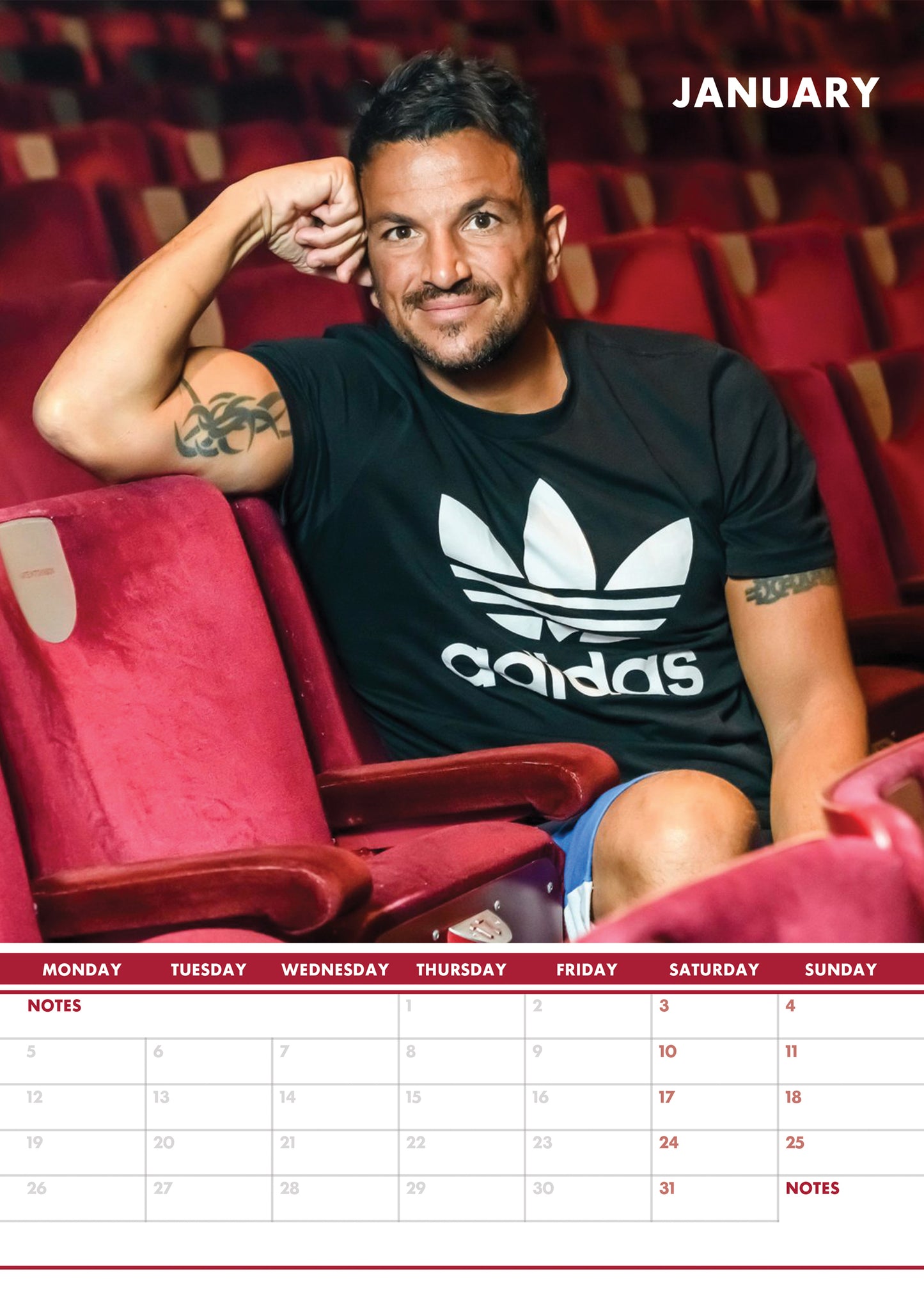 Peter Andre Calendar 2026