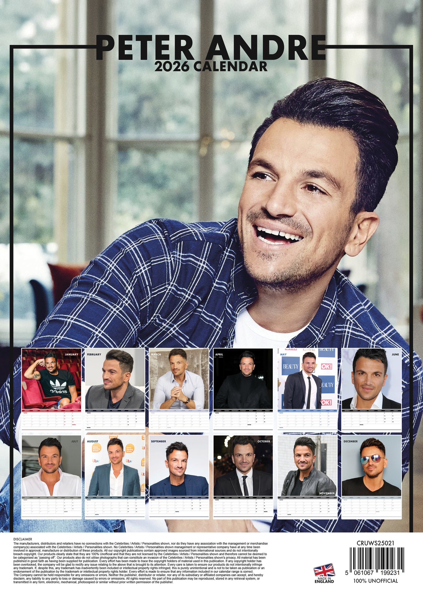 Peter Andre Calendar 2026