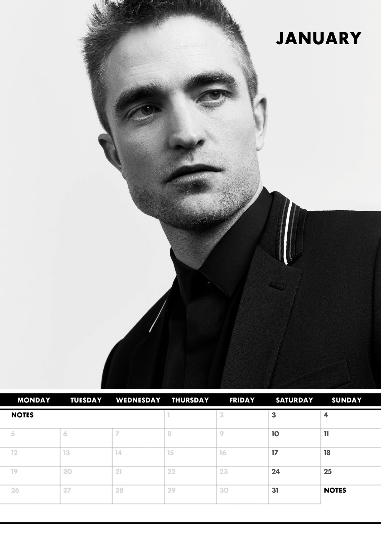 Robert Pattinson Calendar 2026