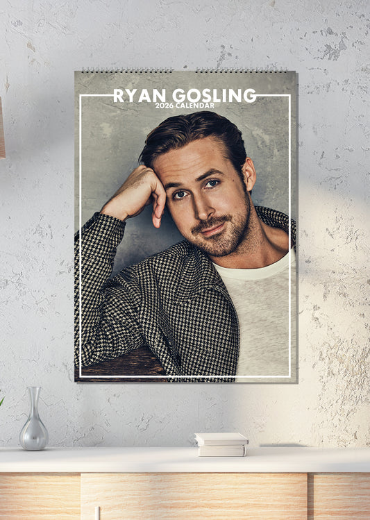 Ryan Gosling Calendar 2026 – A Year of Charm, Talent & Timeless Style